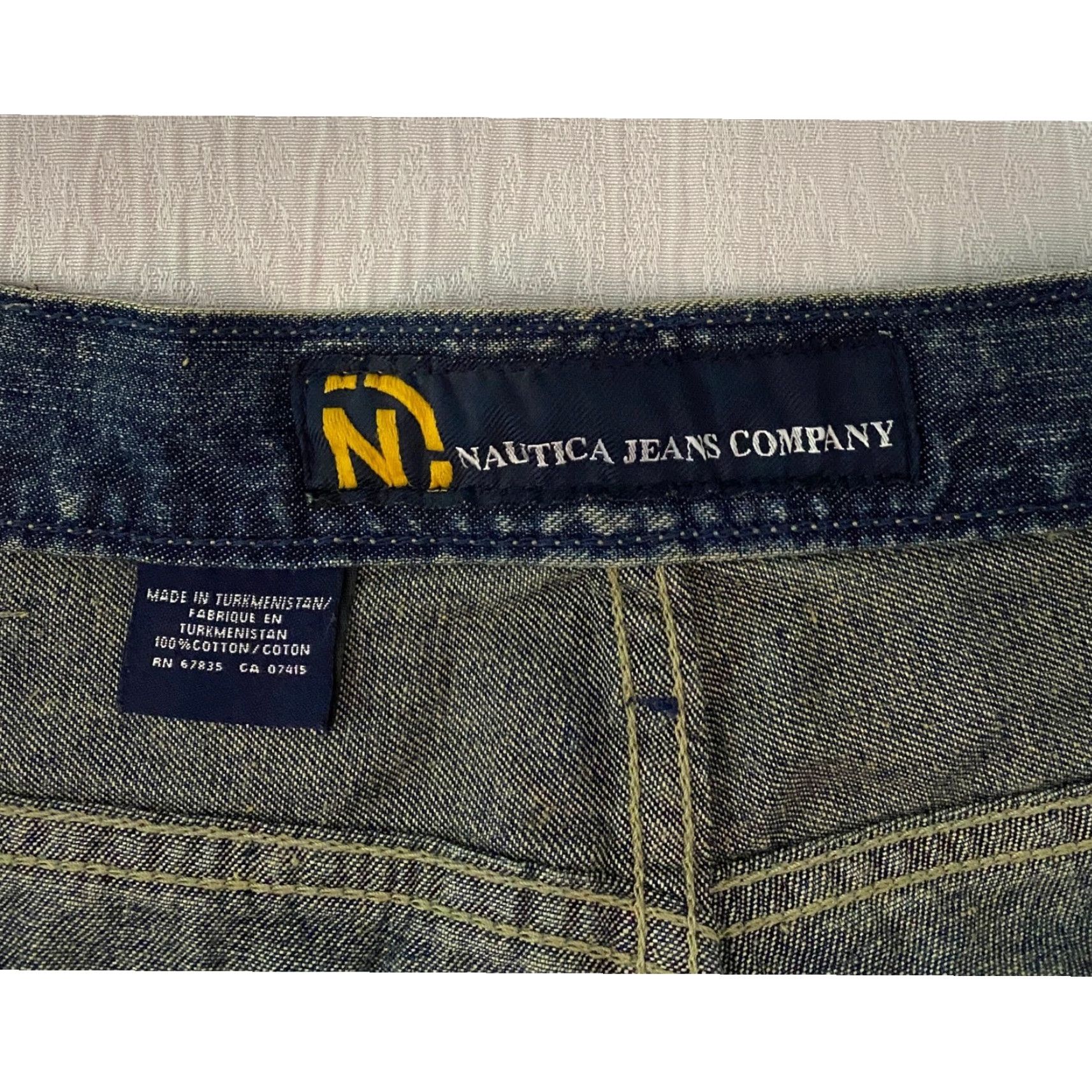 Nautica Nautica Jeans Company Men 38×30 Blue Denim Wide-Leg Jeans Size US 38 / EU 54 - 4 Thumbnail