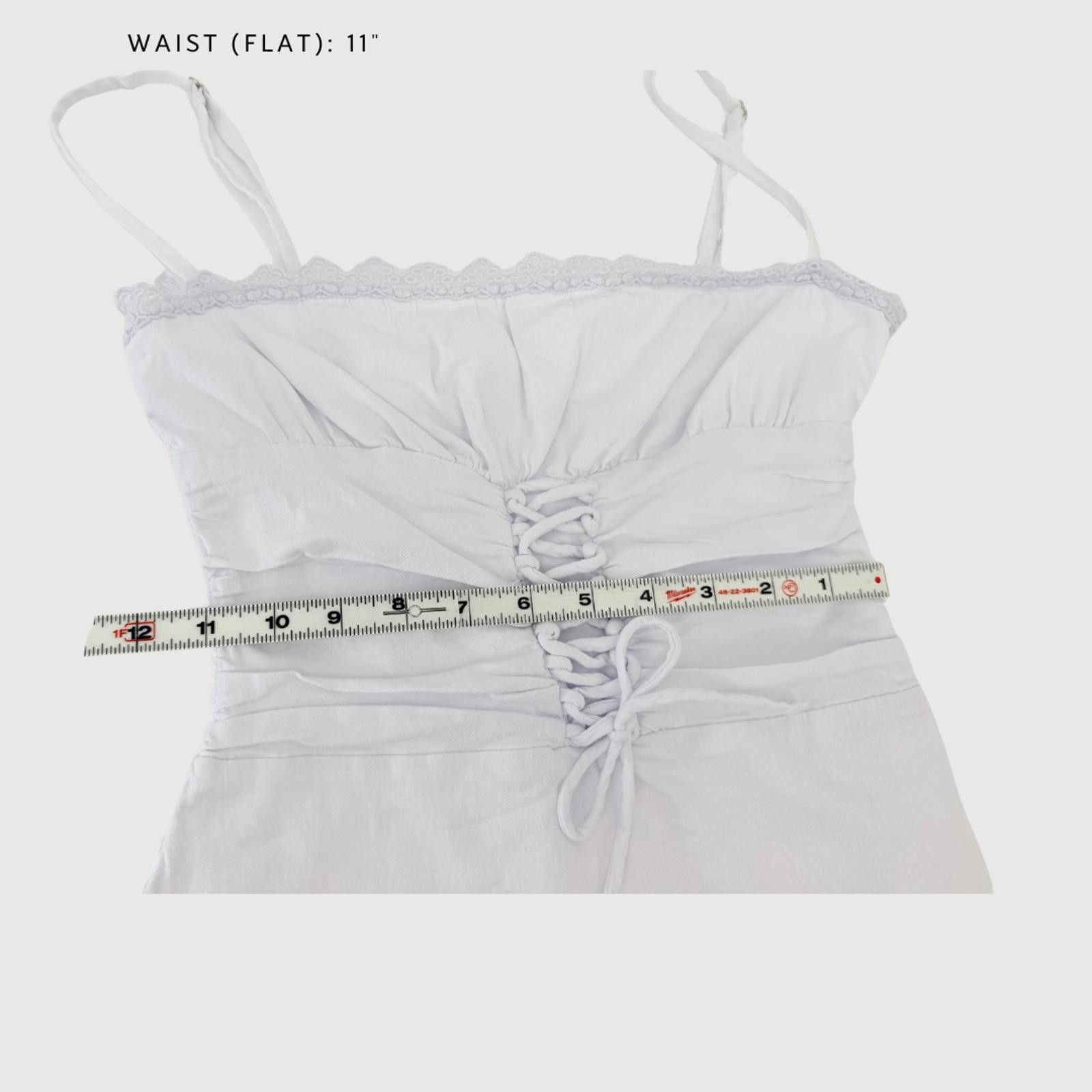 Other White Fox Coquette Corset Mini Dress Lace Trim M Size M / US 6-8 / IT 42-44 - 7 Thumbnail