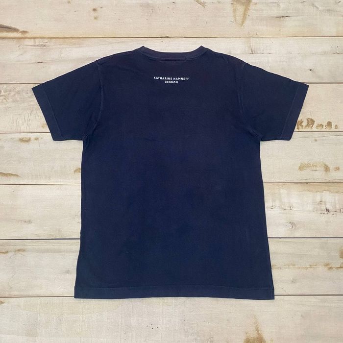 Katharine Hamnett London × Vintage B91 VTG FADED KATHARINE HAMNETT BIG LOGO TEE Size US M / EU 48-50 / 2 - 2 Thumbnail