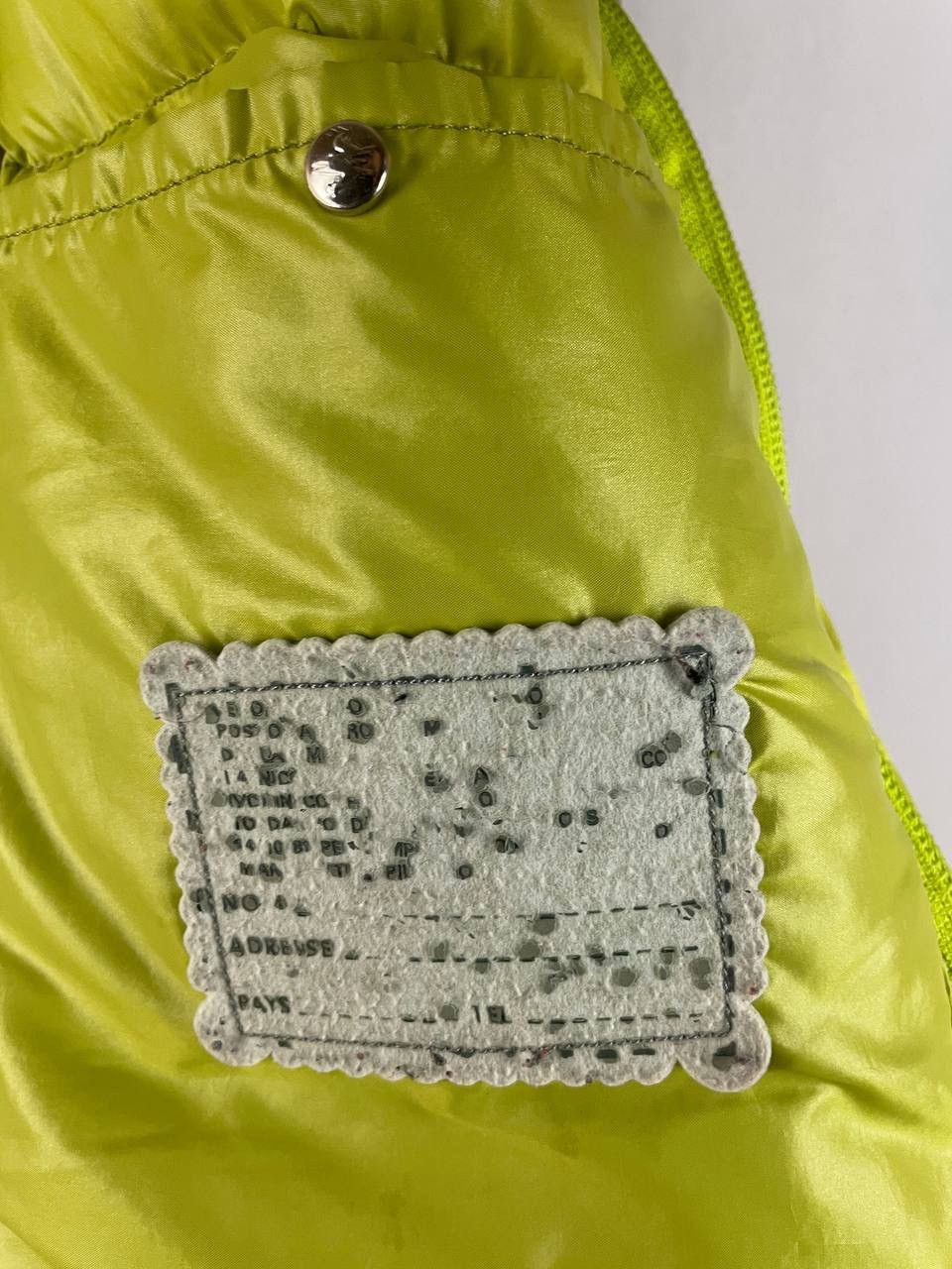 Moncler Moncler Down Vest Jacket Lemon Grenoble Vintage 1990s Size US XL / EU 56 / 4 - 21 Thumbnail