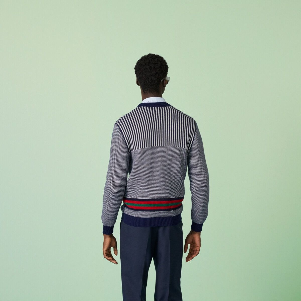 Gucci o1s1wg110725 Cotton Wool Cardigan With GG in Multicolor Size US S / EU 44-46 / 1 - 5 Thumbnail