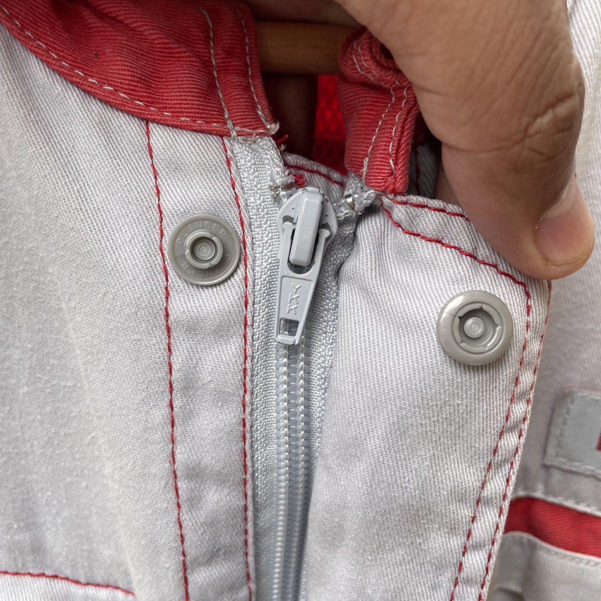 Japanese Brand 🔥🇯🇵Vintage Nissan Workers Coverall Jumpsuits Mechanic Wear Size US 30 / EU 46 - 15 Thumbnail