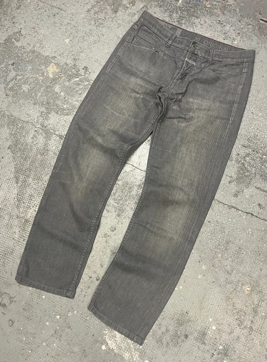 Marithe + Francois Girbaud × Vintage 2000s Marithé + François Girbaud Grey Cozy Faded Pants Size US 31 - 5 Thumbnail