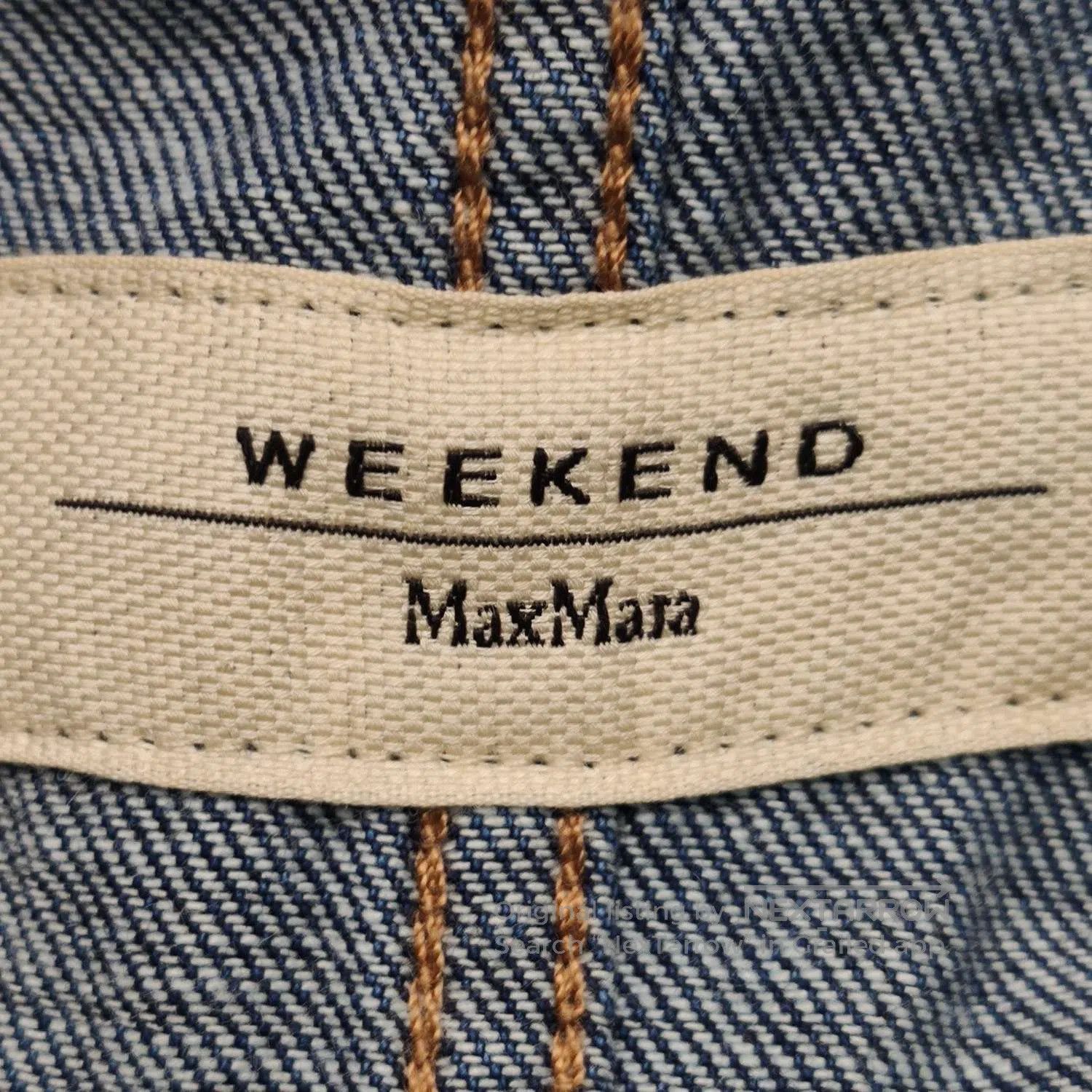 Weekend Max Mara Weekend MaxMara Denim Collared Belted Shirt Dress. Size XXS / US 00 / IT 34 - 5 Thumbnail