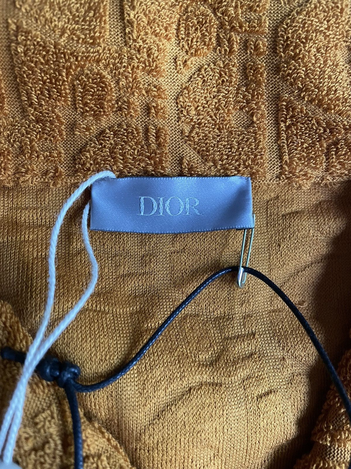 Dior Dior Orange Oblique Terry Cloth Polo Shirt Size US XXL / EU 58 / 5 - 9 Thumbnail