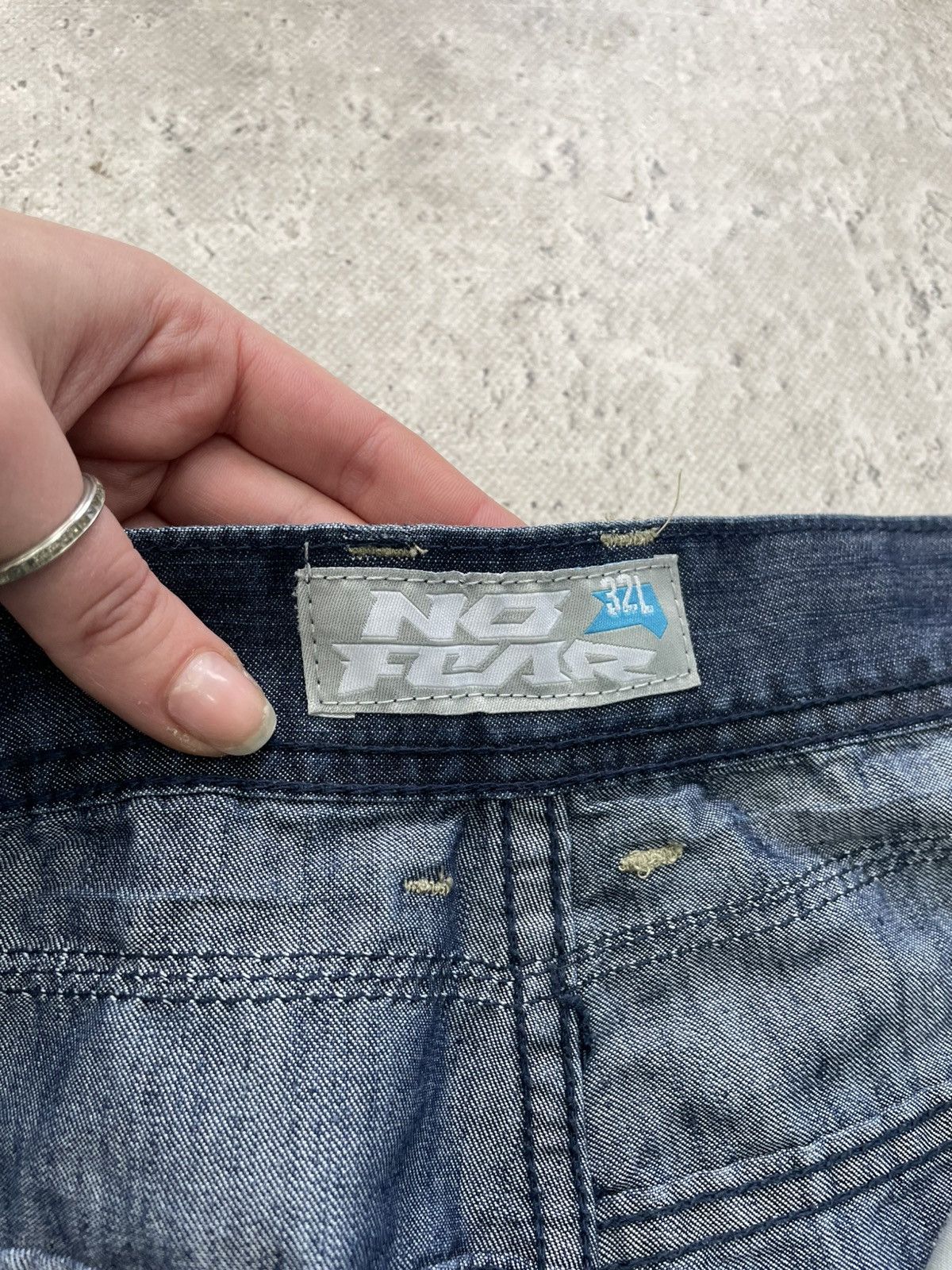 No Fear No Fear rap cargo pants denim hype y2k south pole style Size US 32 / EU 48 - 8 Thumbnail