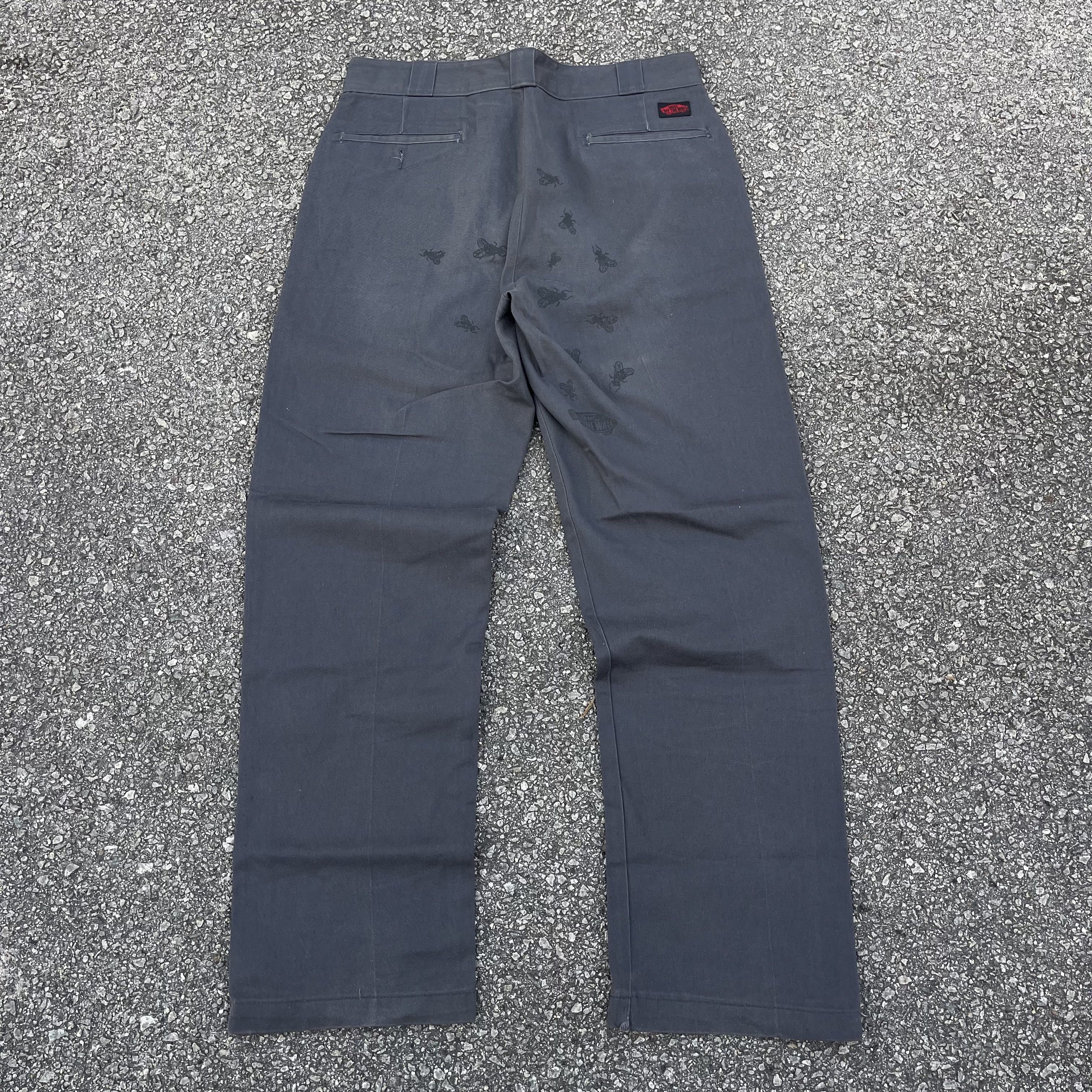 Beams Plus × Beauty Beast × Vans Vans x Beams Khaki Black Baggy Wide Leg Black Flys Back Side Size US 34 / EU 50 - 14 Thumbnail