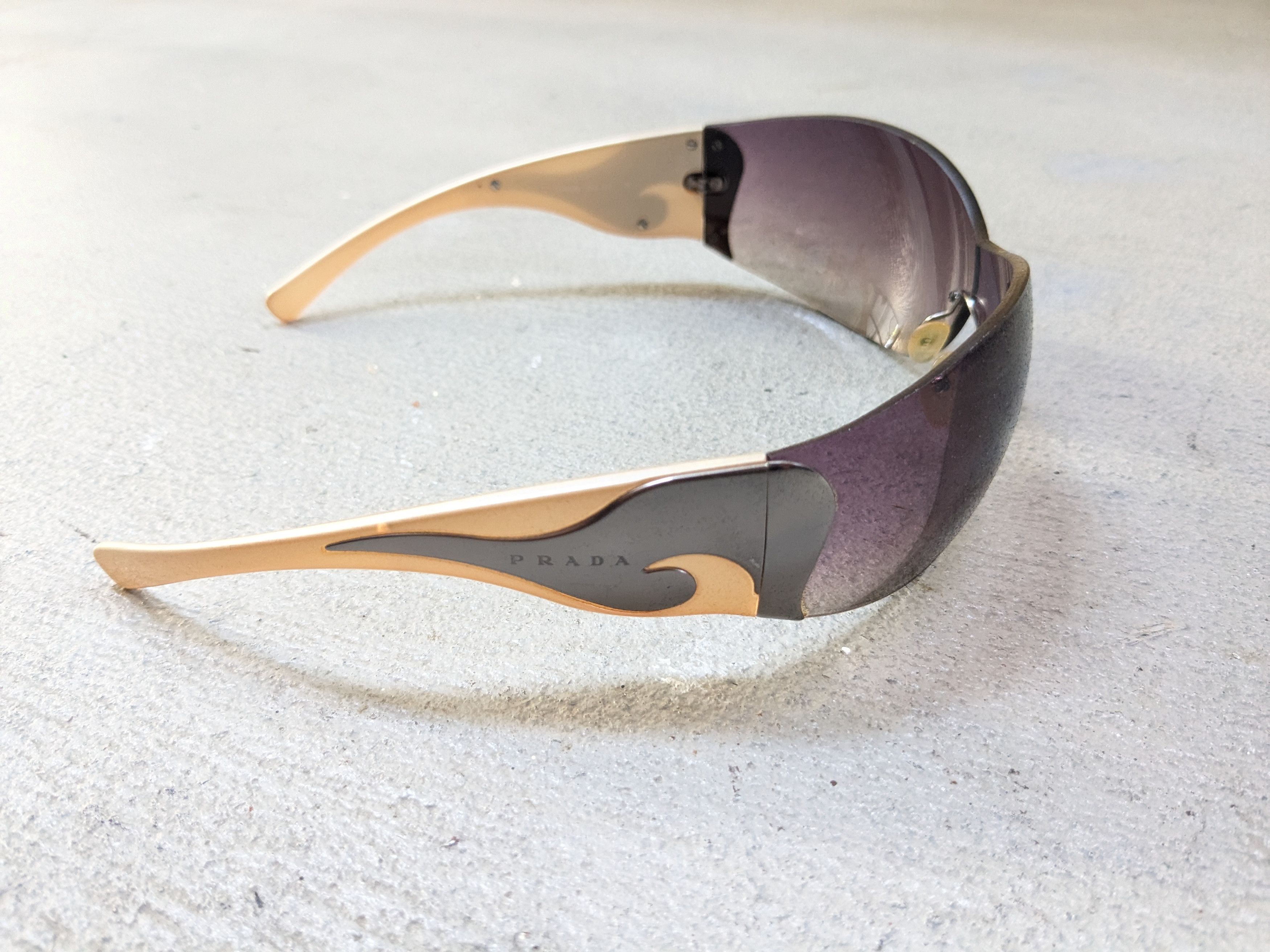 Prada Prada Sunglasses SPR58H Y2K Purple Gradient Flame Fire Size ONE SIZE - 6 Thumbnail