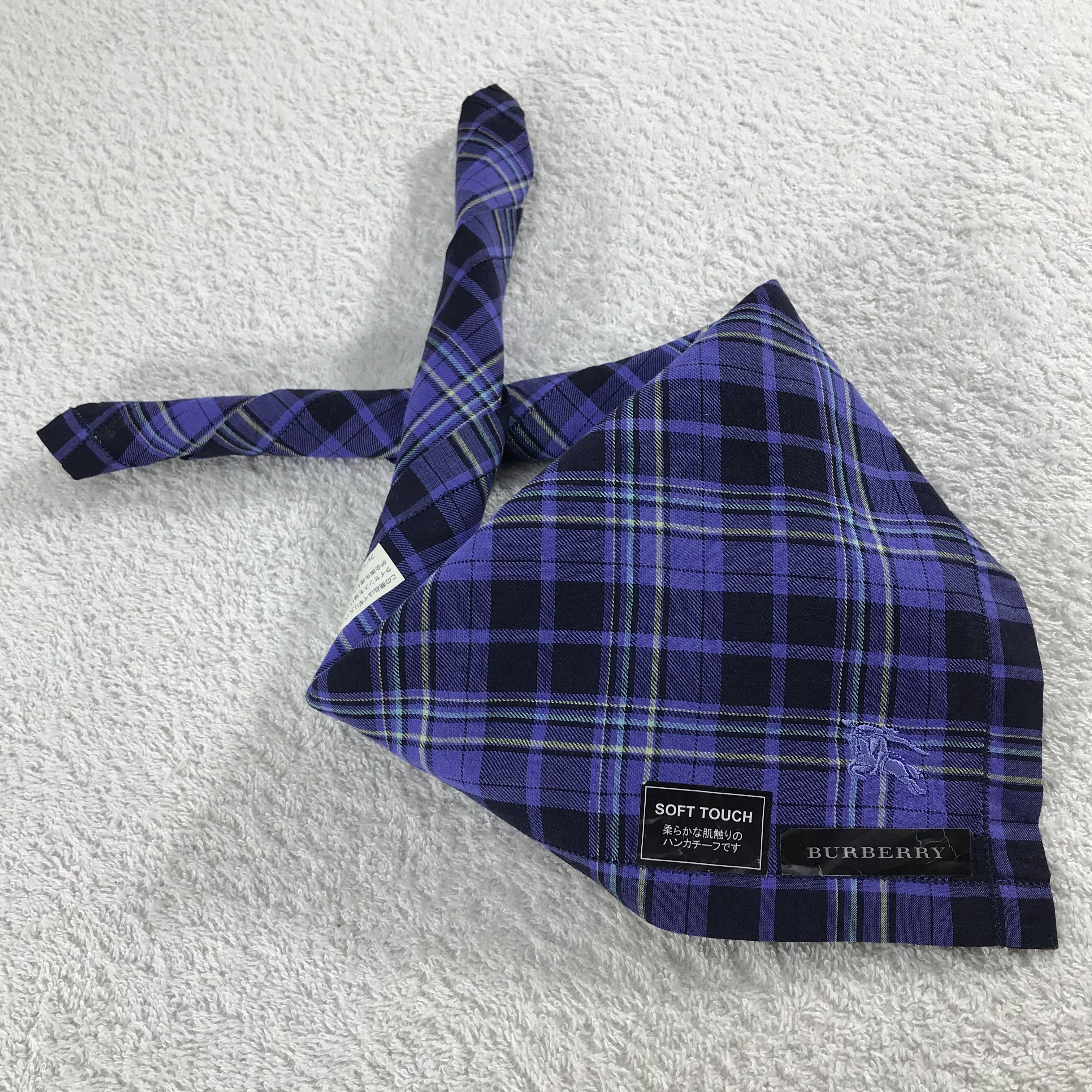 Burberry × Vintage Burberry Bandana / Handkerchief / Neckerchief - S322 Size ONE SIZE - 4 Thumbnail