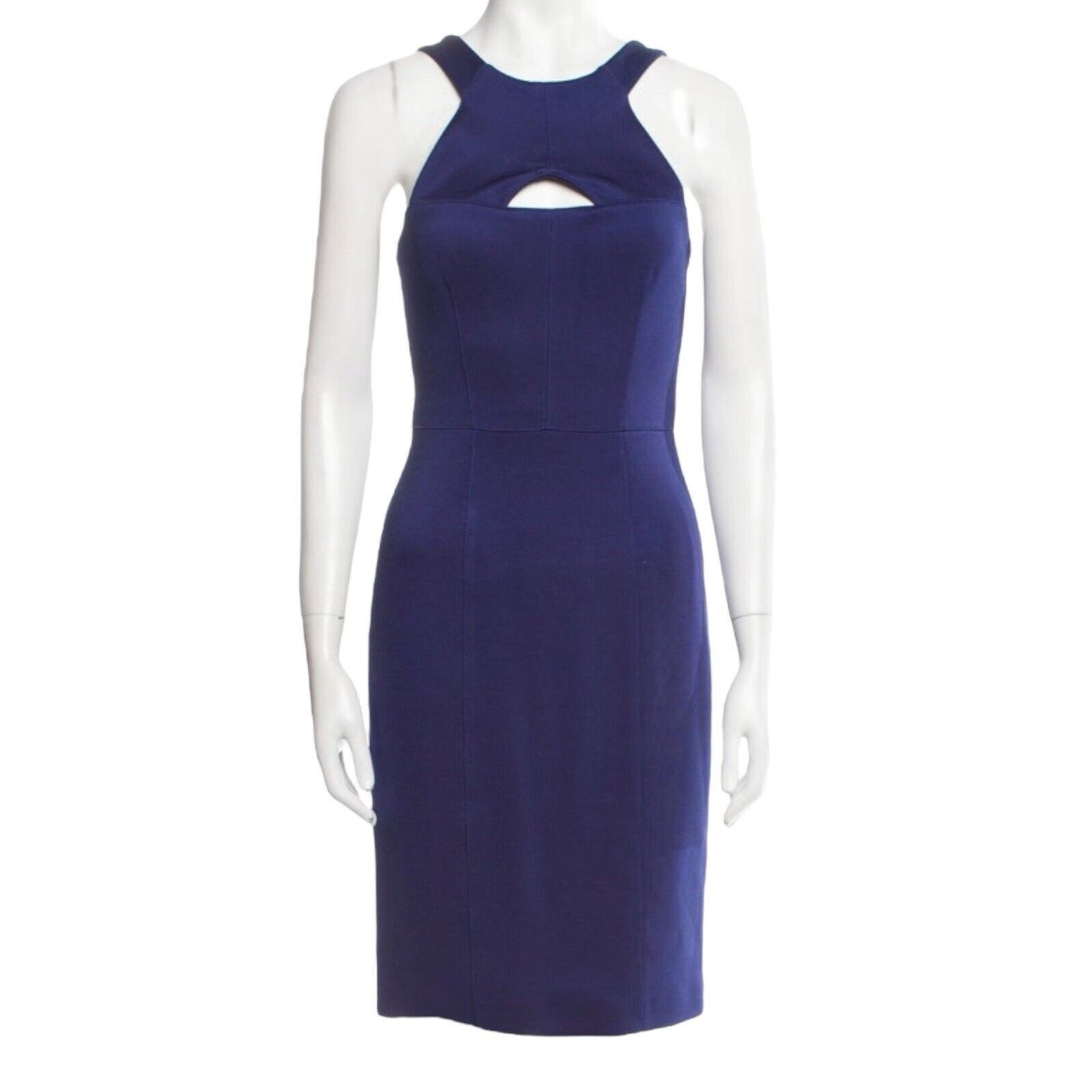 Burberry STUNNING Burberry London Blue Sleeveless Business Dress Size S / US 4 / IT 40 - 1 Thumbnail