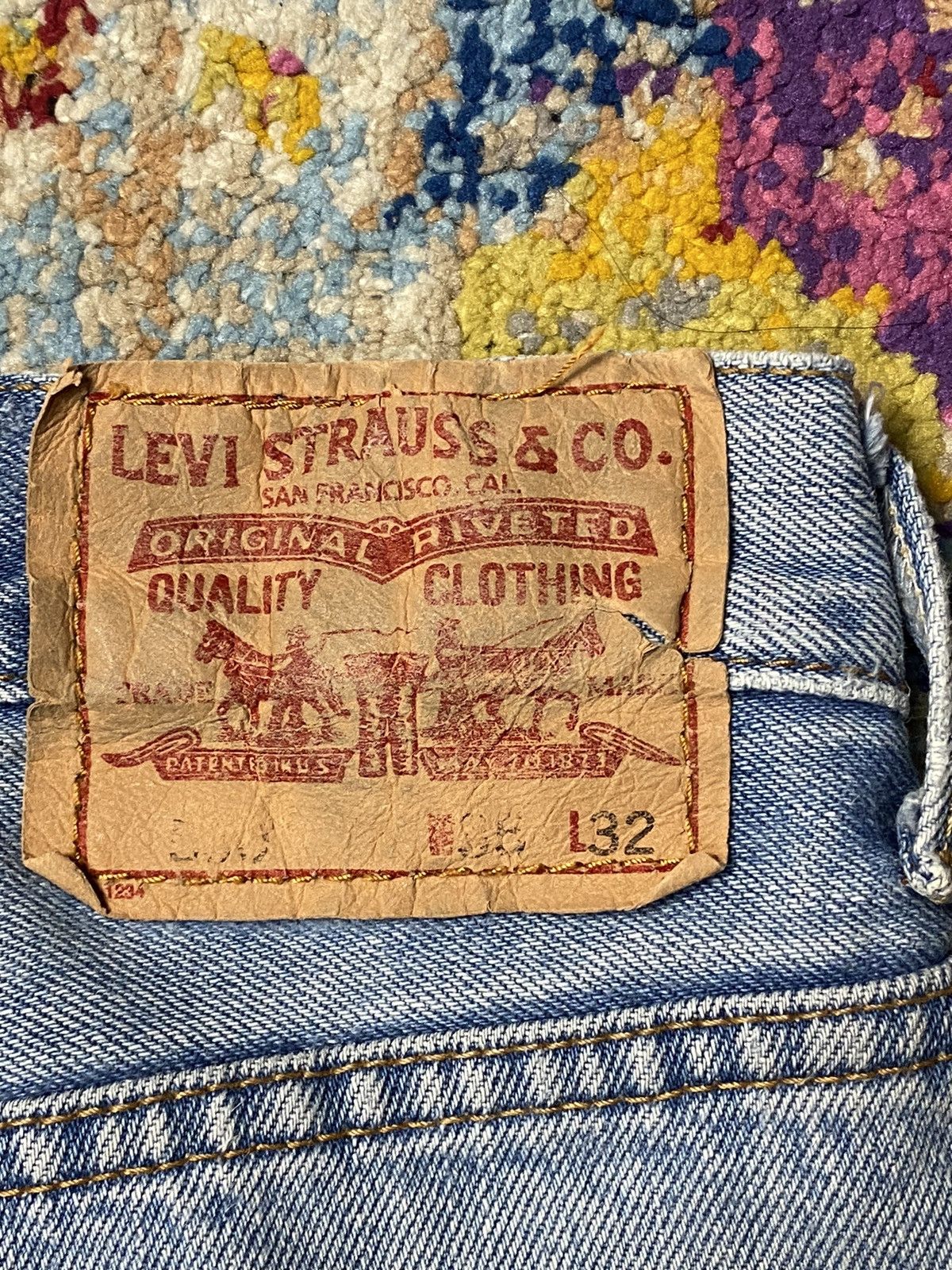 Levi's Levis Lot 550 Custom Destroyed Jeans Relaxed Fit Denim W30 Size US 30 / EU 46 - 4 Thumbnail