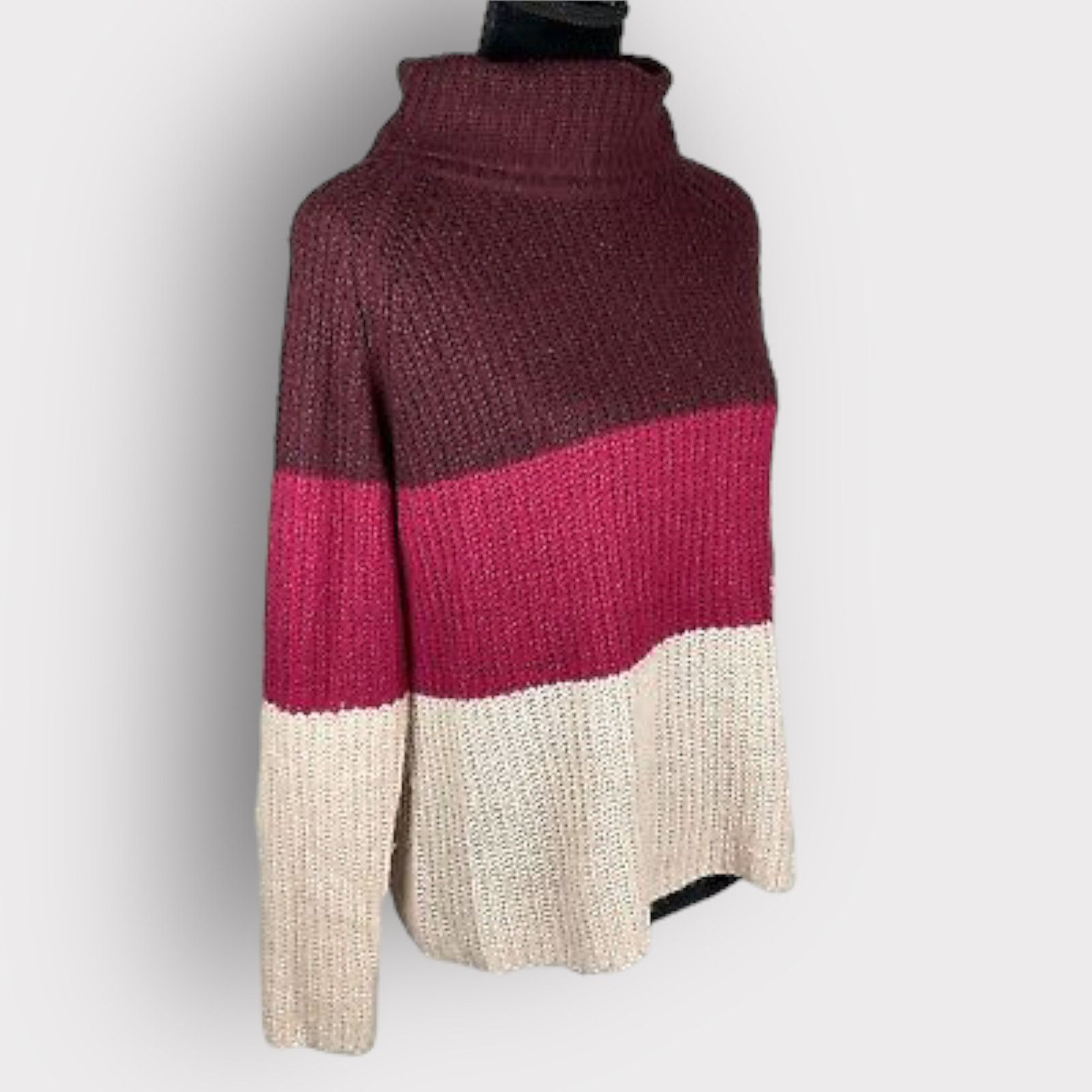 Brave Soul Brave Soul London Turtleneck Colorblock Sweater | Medium Size M / US 6-8 / IT 42-44 - 7 Thumbnail