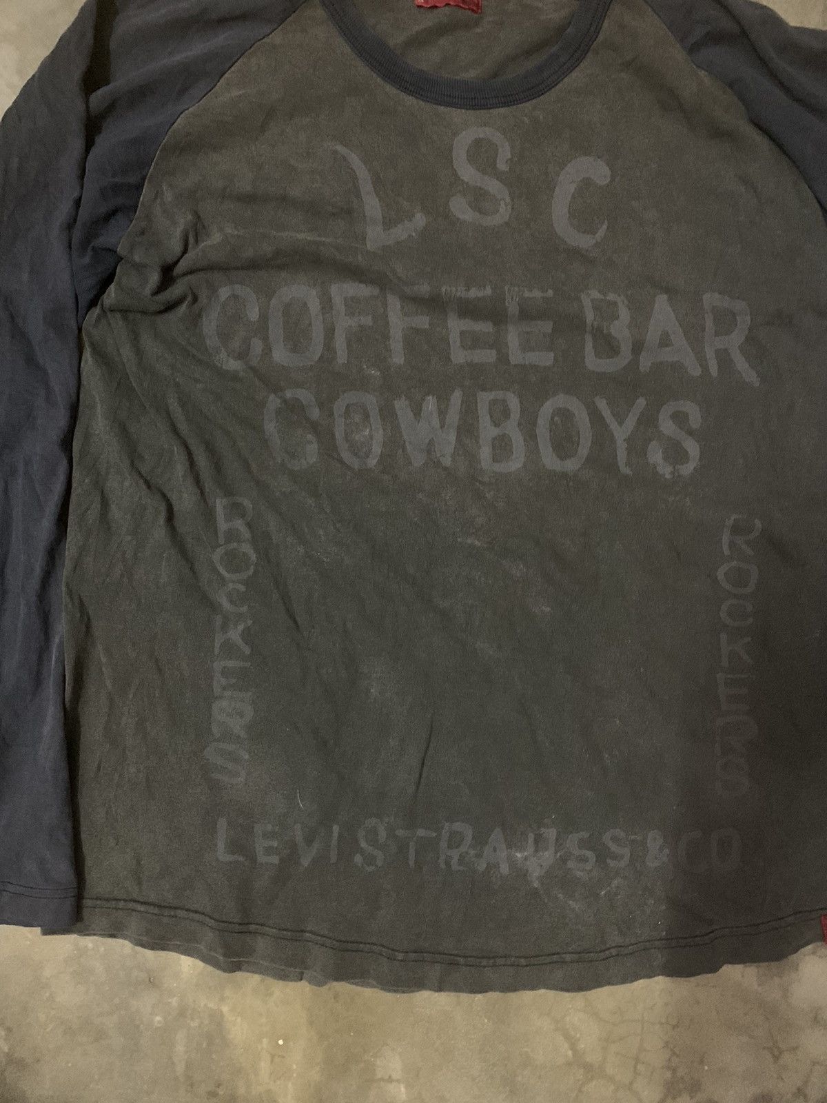 Levi's Vintage Clothing Vintage Levi’s Coffee Bar Cowboys Rockers Long Sleeve Tee Size US M / EU 48-50 / 2 - 3 Thumbnail