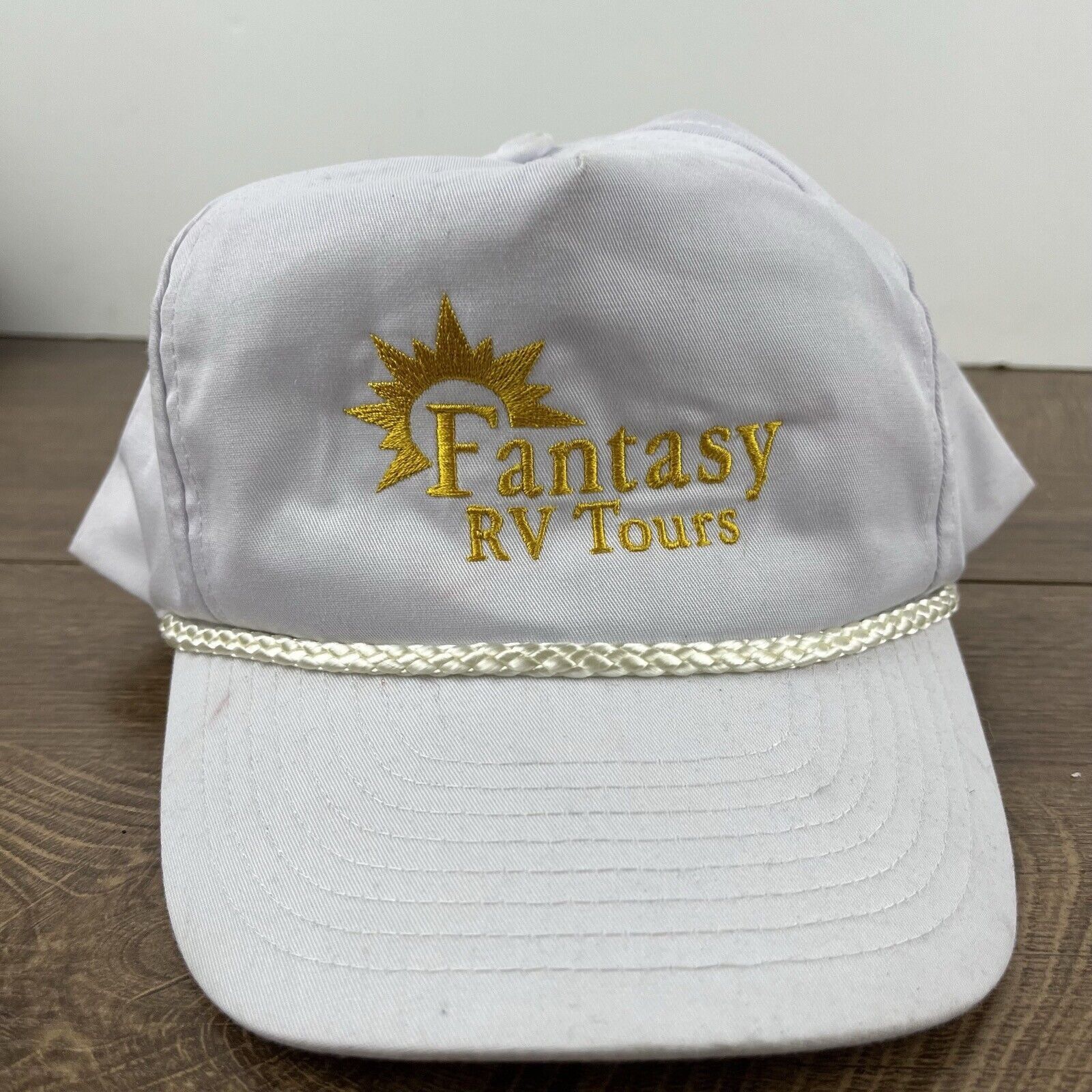 Other Fantasy Rv Tours Hat Snapback Hat White Hat Adjustable White Size ONE SIZE - 6 Thumbnail