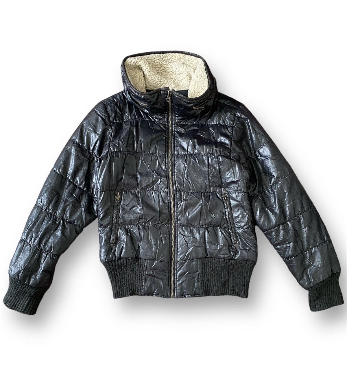 image of Archival Clothing Sorridere Puffer Jacket in Black, Men's (Size Medium)