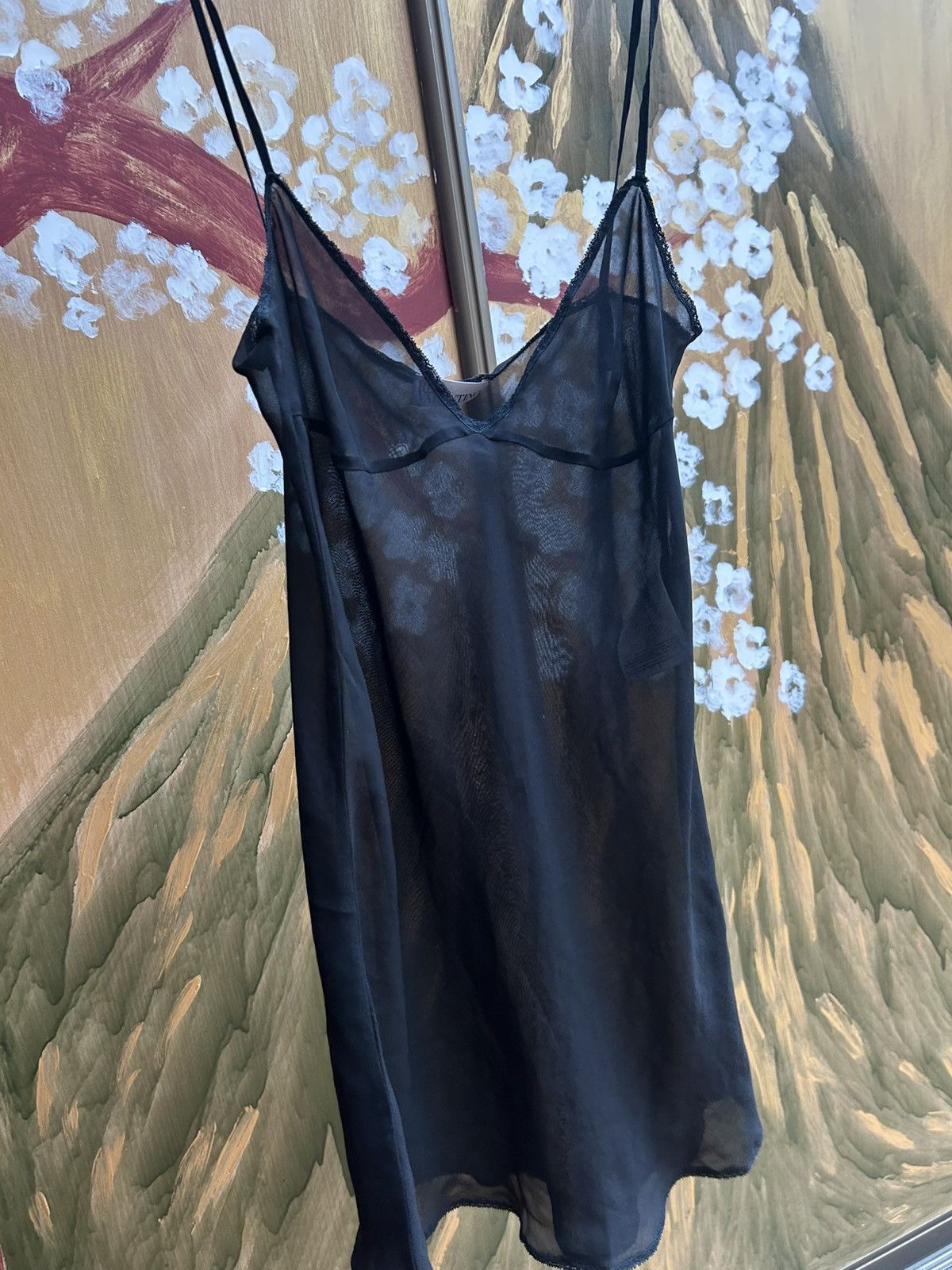 RED Valentino × Valentino RED Valentino Black Mesh Camisole Top Size 40 Size S / US 4 / IT 40 - 4 Thumbnail