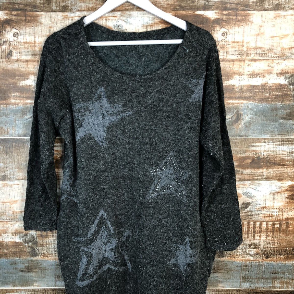 Homespun Knitwear Rose Bowl Grey Knitwear vintage #A1605 Size M / US 6-8 / IT 42-44 - 5 Thumbnail
