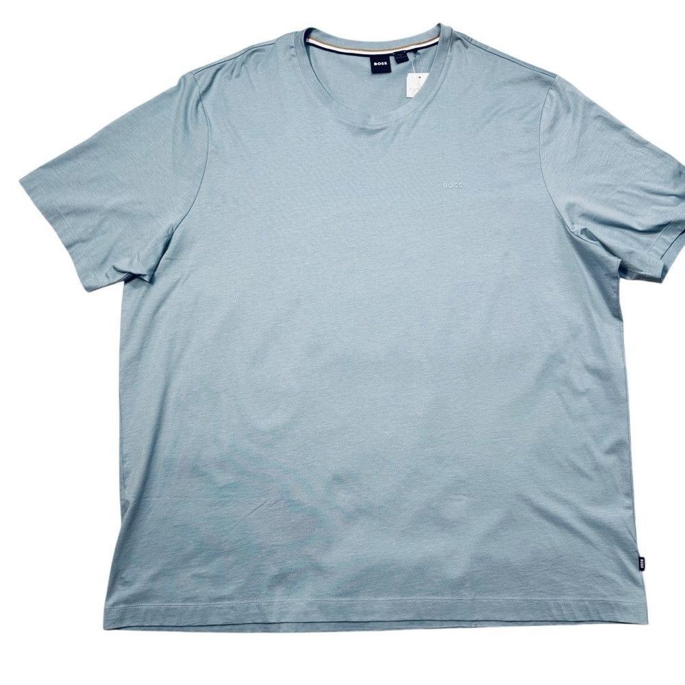 Hugo Boss NWT New Hugo Boss Cotton Logo Detail Light Blue T-Shirt Siz Size US XXL / EU 58 / 5 - 3 Thumbnail