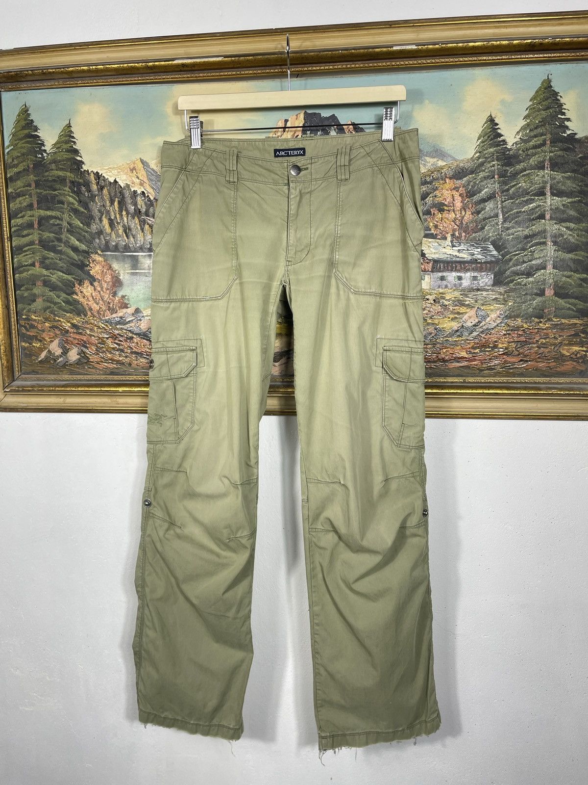 Arc'teryx × Vintage Arc’teryx vintage green khaki cargo trousers pants gorpcore Size 30" / US 8 / IT 44 - 3 Thumbnail