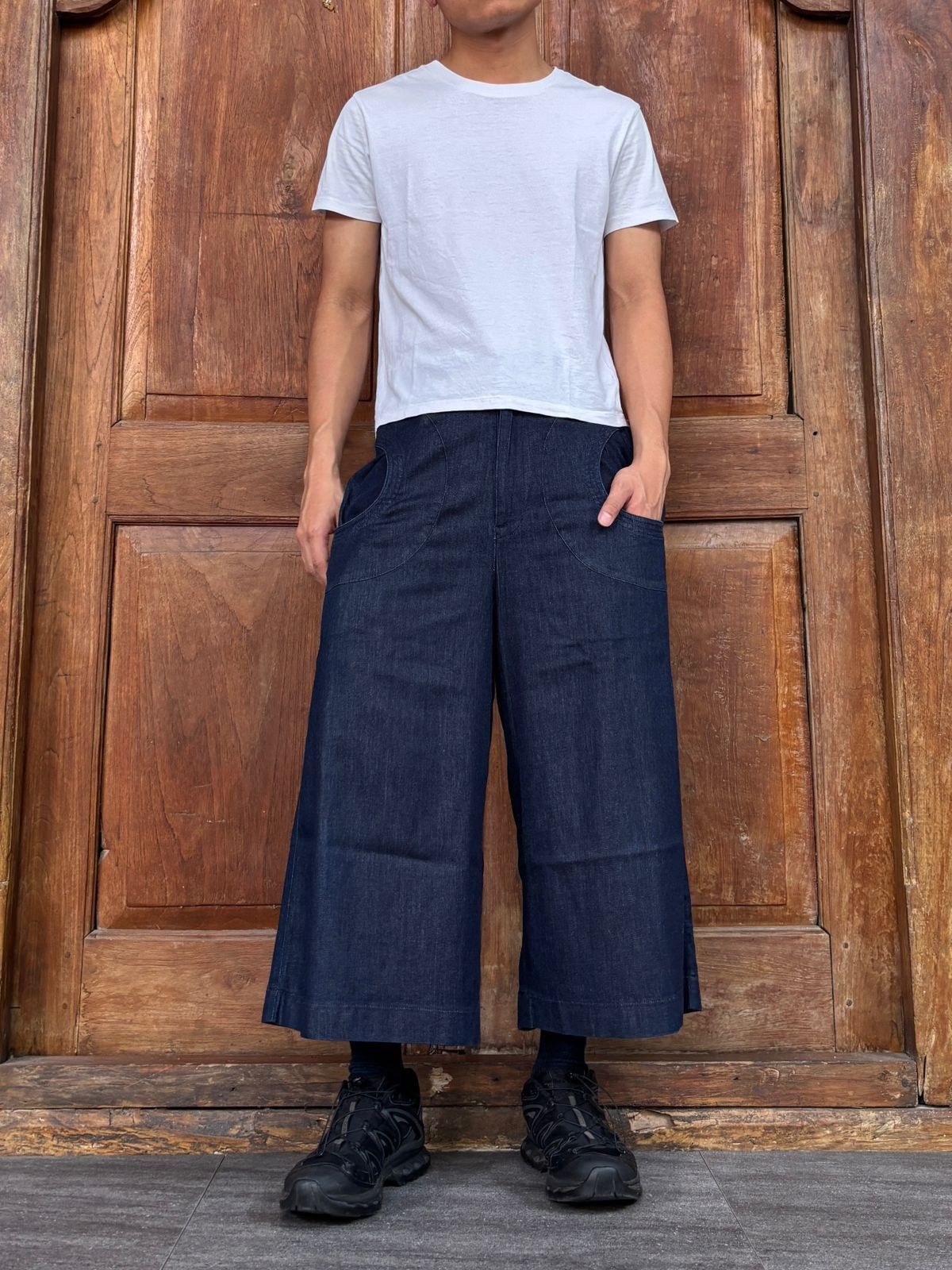 Issey Miyake Wideleg Cropped Denim Pants by Tsumori Chisato Size US 28 / EU 44 - 1 Thumbnail