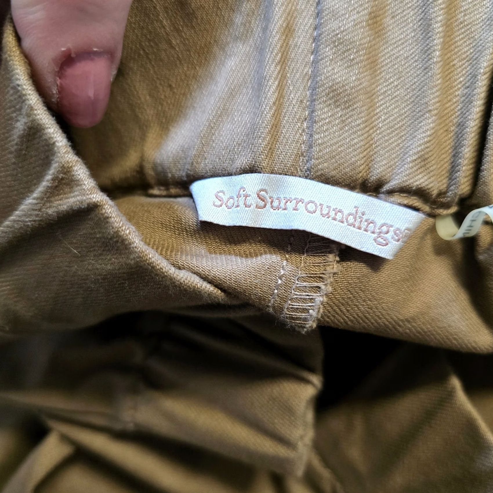Soft Surroundings Soft Surroundings Pants Womens Large Brown Stretch Skinny Elastic Waist Casual Dress Pants Size 36" / US 14 / IT 50 - 4 Thumbnail