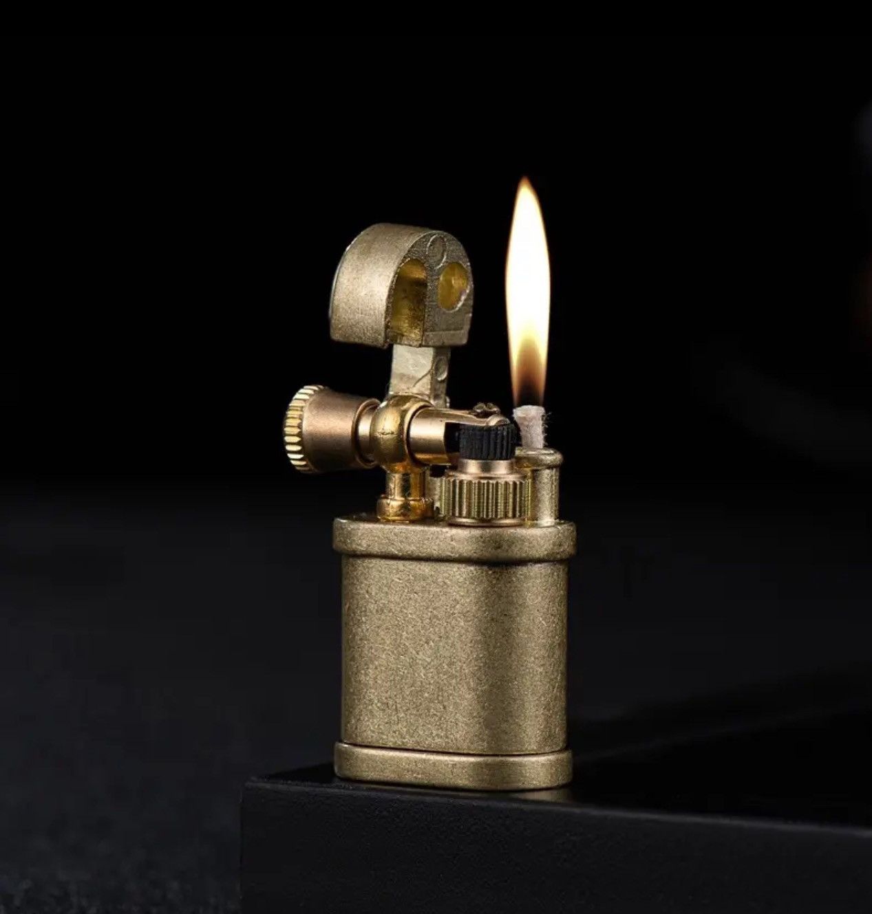 Vintage Vintage Retro Flint Petr Oil Lighter Metal Size ONE SIZE - 1 Thumbnail