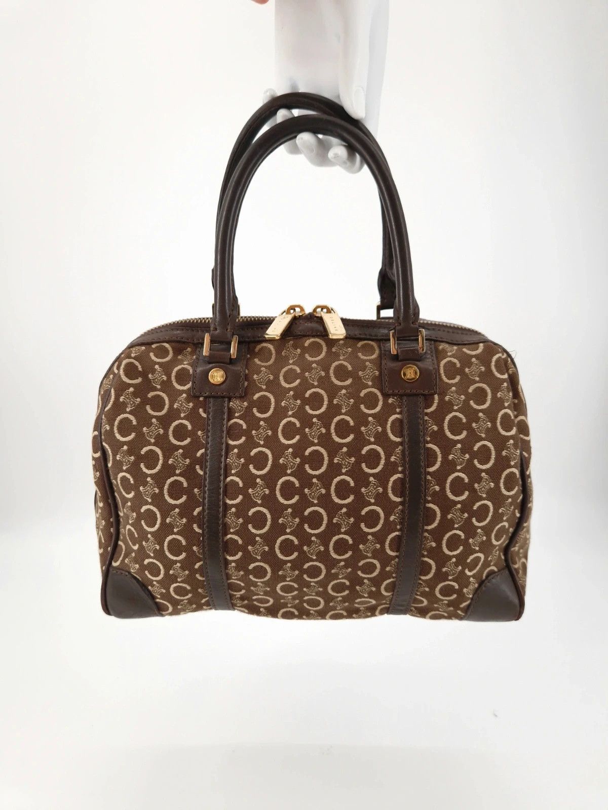 Celine Celine Monogram Canvas Leather Bag Size ONE SIZE - 1 Thumbnail