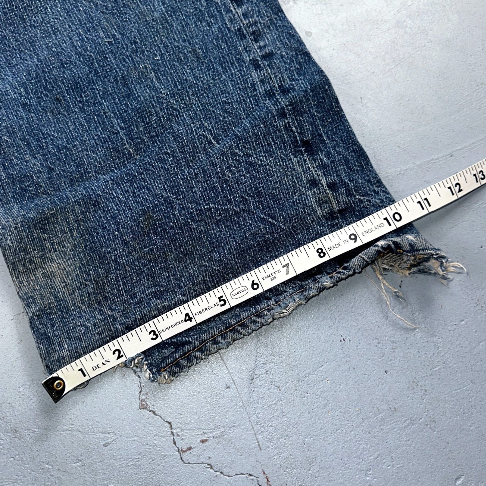 Levi's VINTAGE Levi's 501 Jeans Men Large XX 70s USA Selvedge Distressed Straight Cotton Blue Casual Size US 32 / EU 48 - 6 Thumbnail