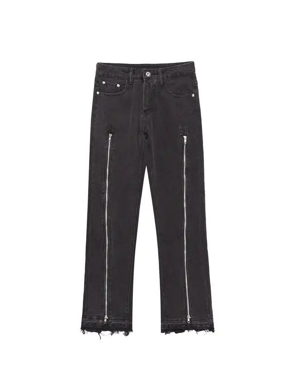 Vintage VIBE function fade washed zipper flared jeans Size US 34 / EU 50 - 5 Thumbnail