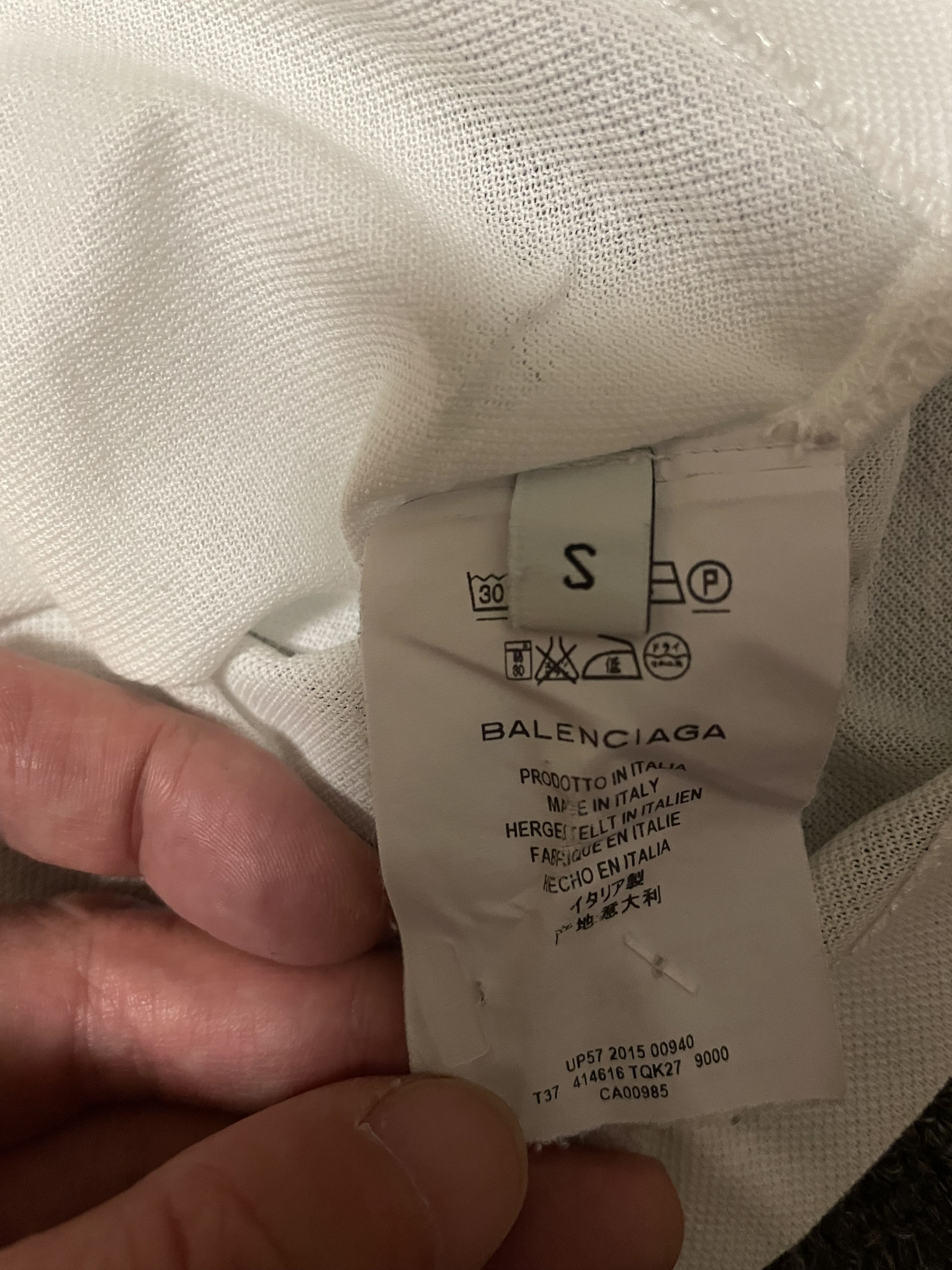 Balenciaga Balenciaga white polo T-shirt, size S Size US S / EU 44-46 / 1 - 5 Thumbnail