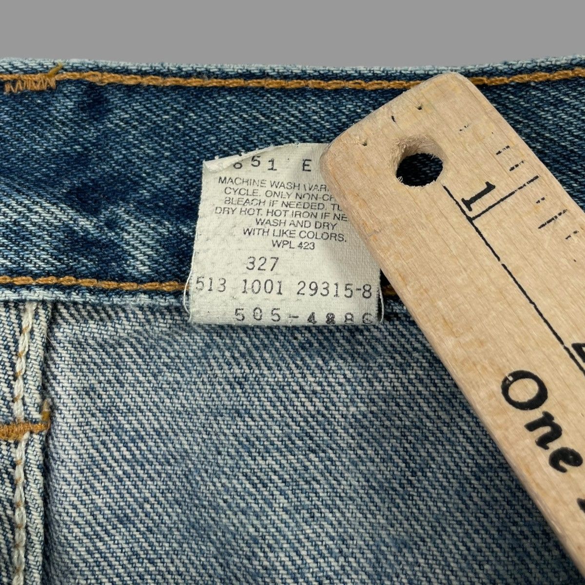 Levi's × Vintage Vintage 90s Levi’s faded mud wash denim jeans Size US 34 / EU 50 - 8 Thumbnail