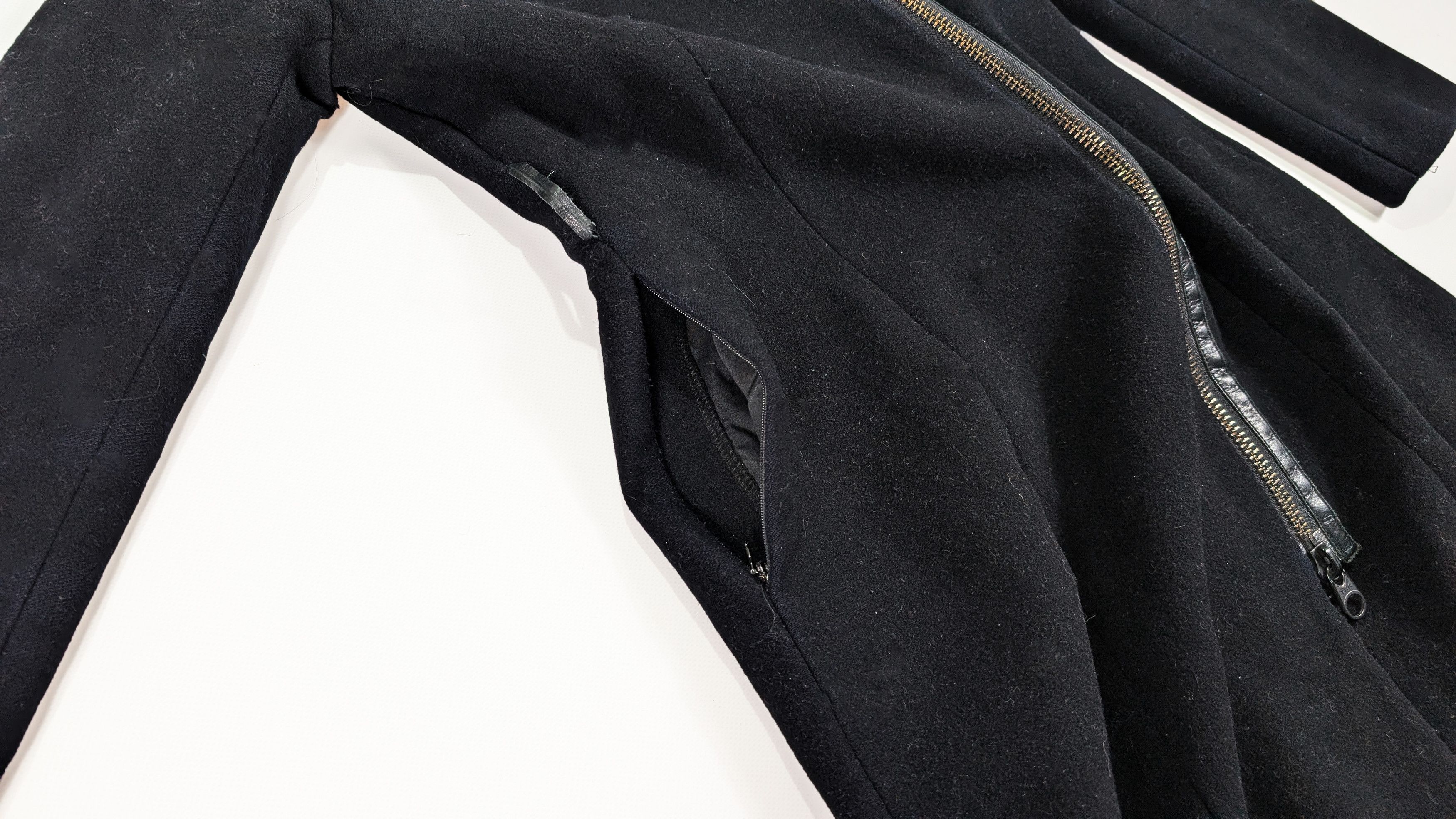 Mackage MACKAGE Wool Cashmere Leather Trim Black Coat Size S Size S / US 4 / IT 40 - 7 Thumbnail