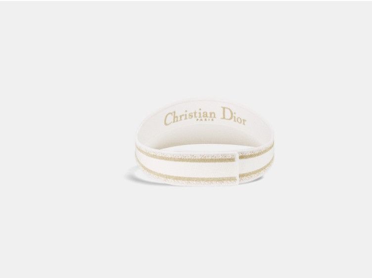 Dior o1w1db10325 Size: OS / 41CA Visor Hat / Cap in Gold & White Size ONE SIZE - 3 Thumbnail