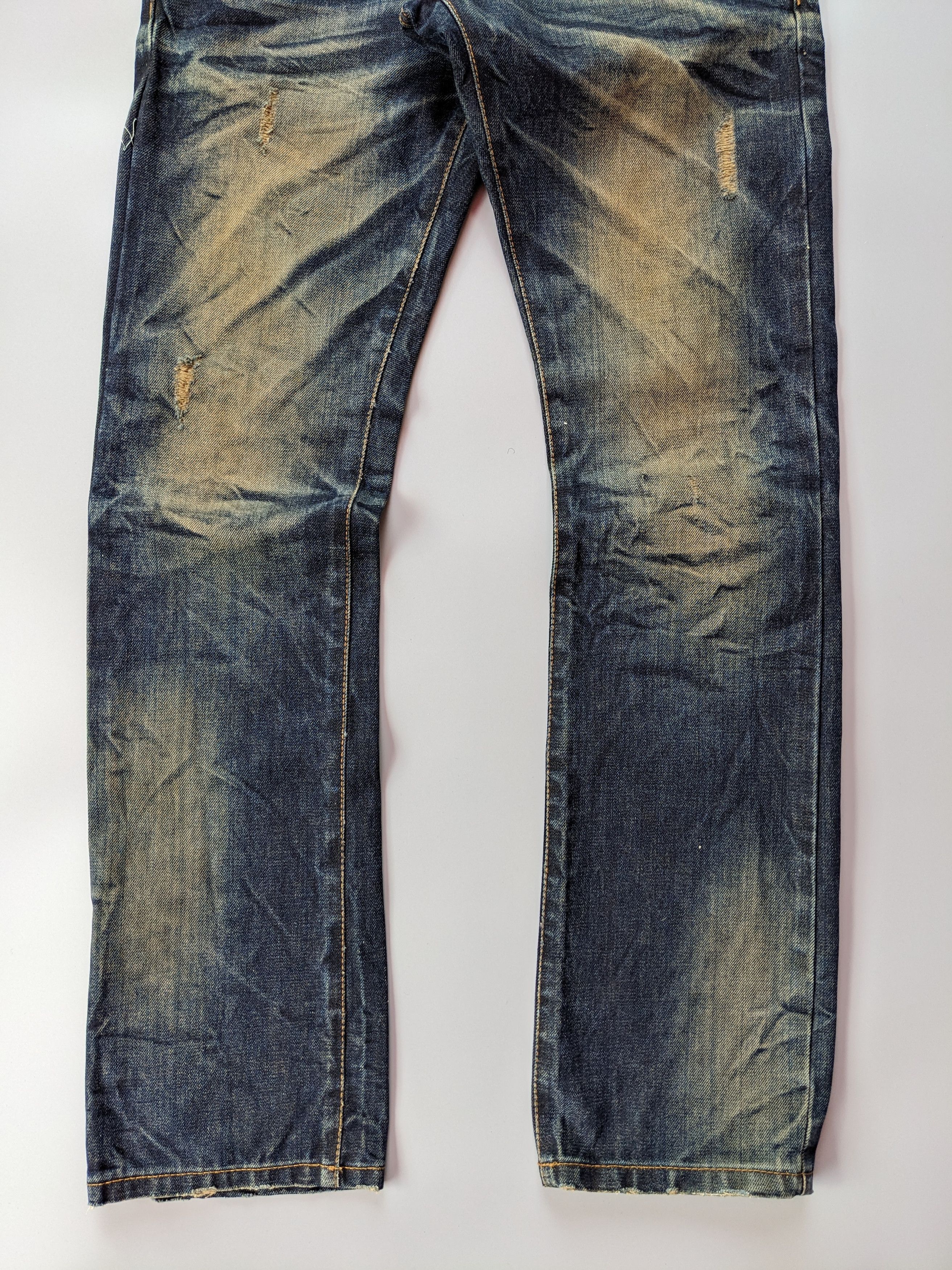 Japanese Brand DPSR indigo mudwash rusty jeans Size US 31 - 4 Thumbnail