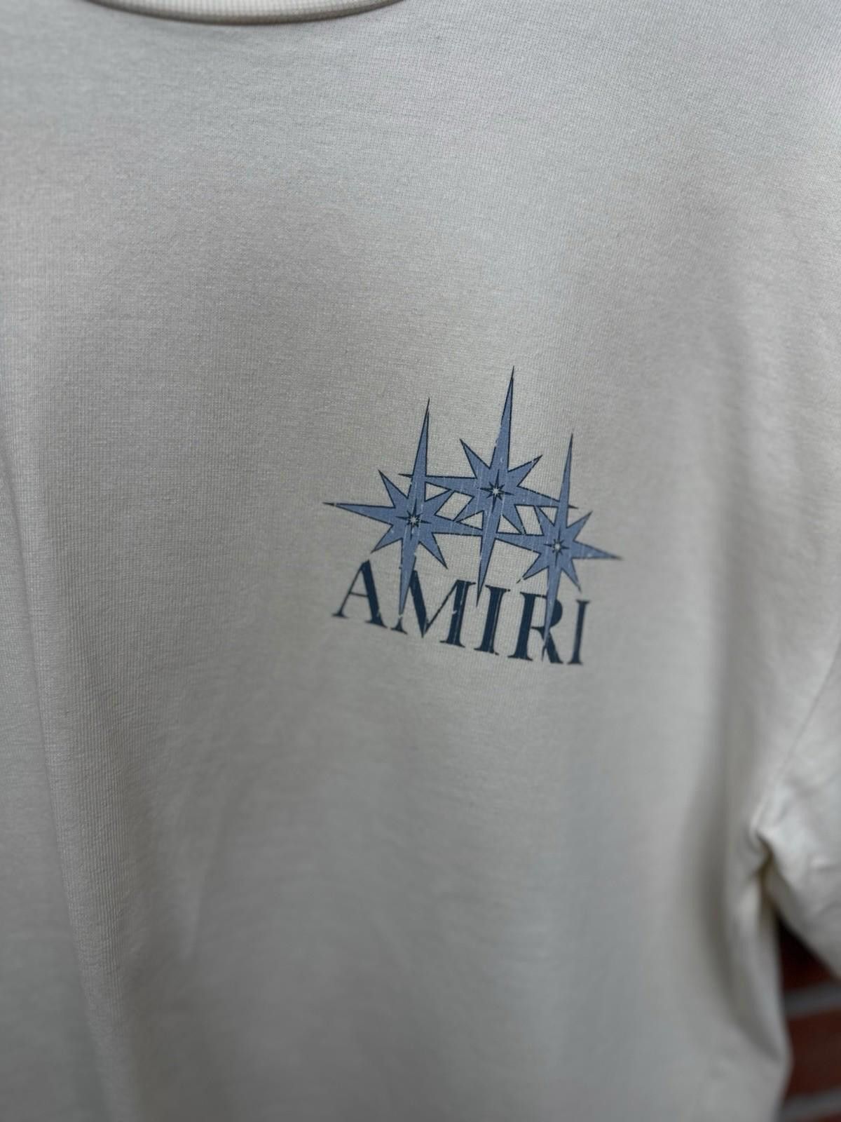 Amiri Size XS - Amiri Tee White Starburst Shirt Logo $880 Retail Size US XS / EU 42 / 0 - 4 Thumbnail