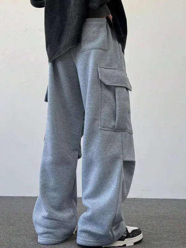 Designer Yoshi x Kita Grey Cargo Pocket sweatpants Loose Baggy fit Size US 34 / EU 50 - 6 Thumbnail