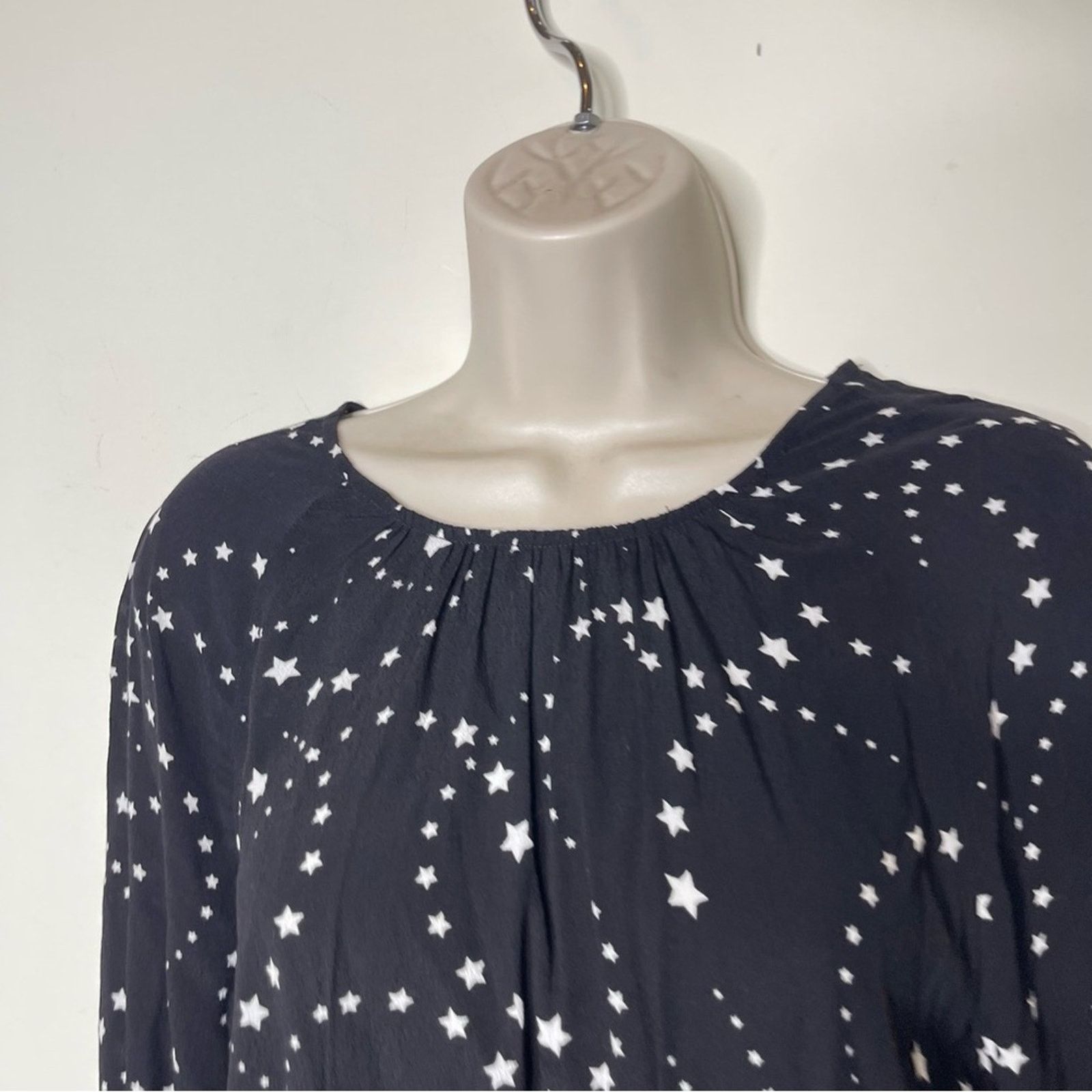 Maje Maje Retoile Star Print Black and White Midi Dress sz 1 US S Size S / US 4 / IT 40 - 4 Thumbnail