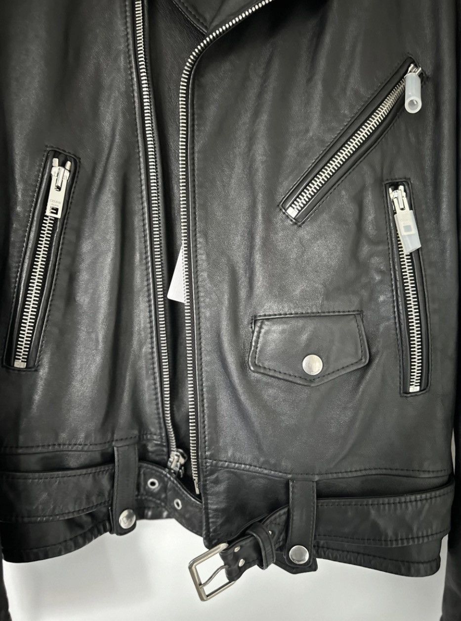 Celine Celine Calf Leather Biker Jacket Size US L / EU 52-54 / 3 - 2 Thumbnail