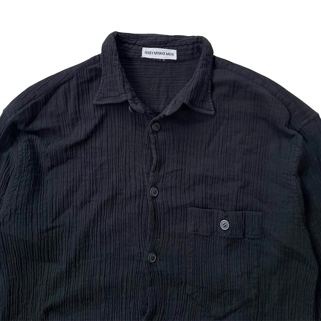 Issey Miyake Archive Vintage ISSEY MIYAKE MAN Pleated Shirt Button Up Size US L / EU 52-54 / 3 - 5 Thumbnail