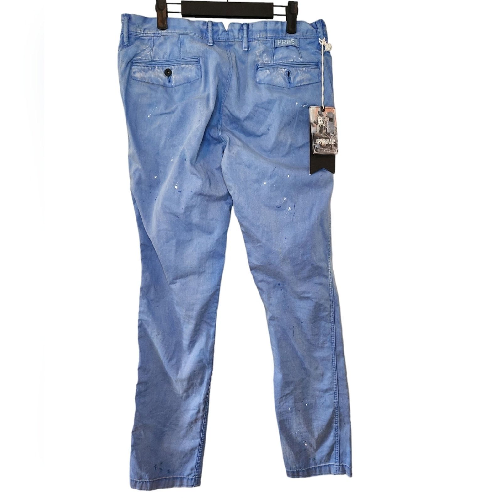 Prps NWT PRPS chino distressed baby blue paint pants savoy fit 32 Size US 32 / EU 48 - 7 Thumbnail