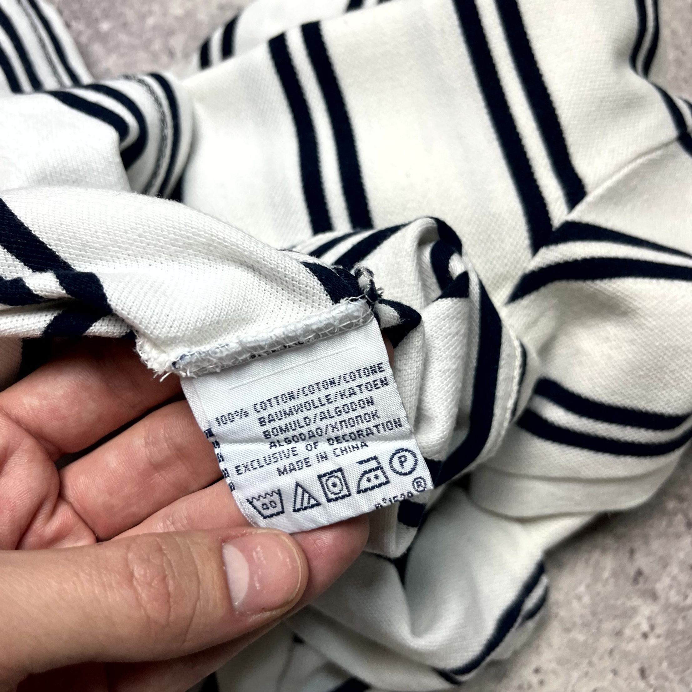 Polo Ralph Lauren Ralph Lauren Polo Striped White T-Shirt Custom Fit Size M Size US M / EU 48-50 / 2 - 6 Thumbnail