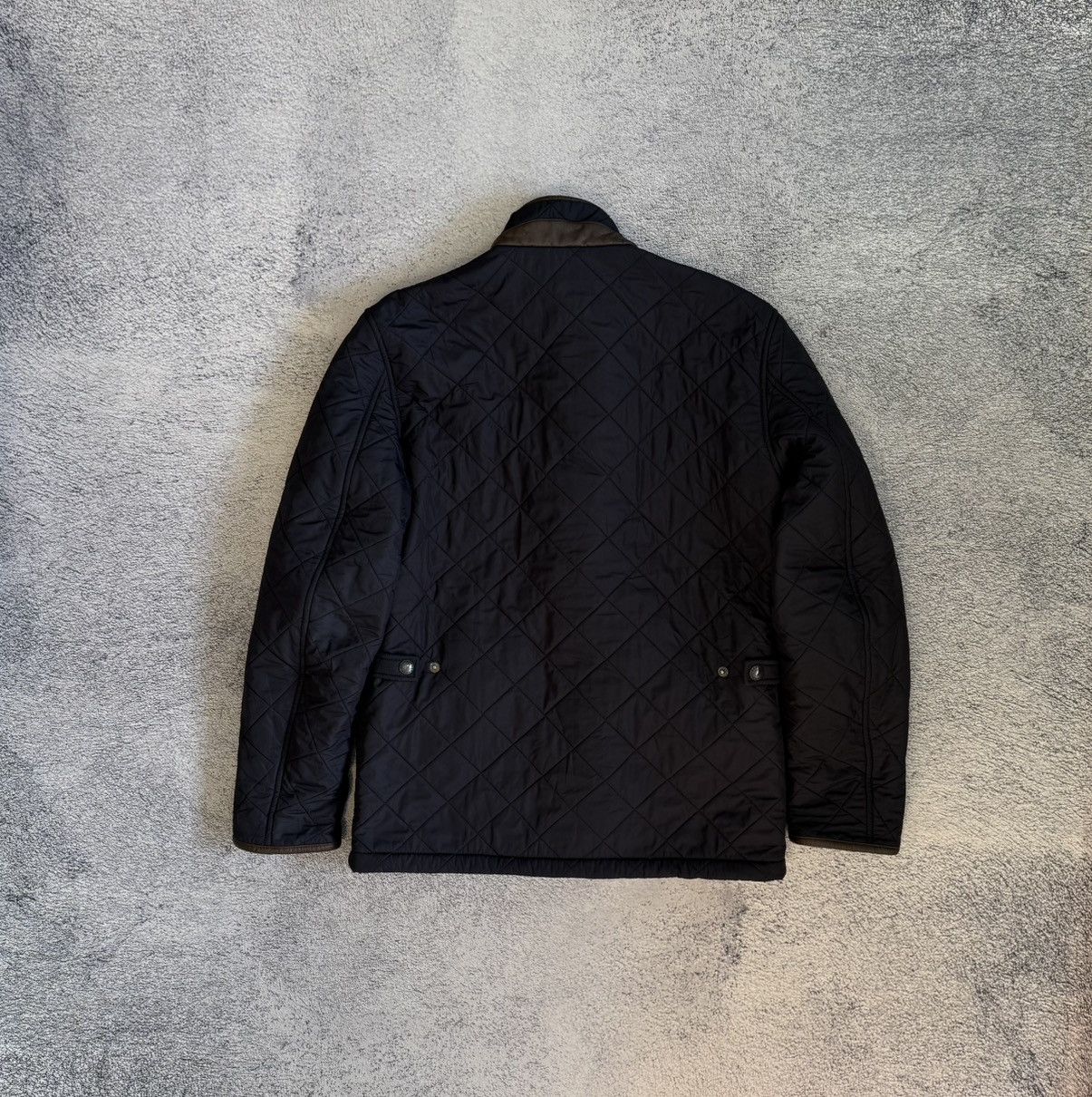 Barbour Barbour Powell Quilted Jacket Men S Black Brown Trim Classic Size US S / EU 44-46 / 1 - 11 Thumbnail