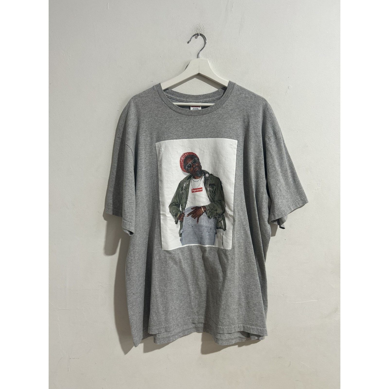 Supreme SUPREME GREY ANDRE 3000 TEE SIZE XL PREOWNED Size US XL / EU 56 / 4 - 1 Thumbnail