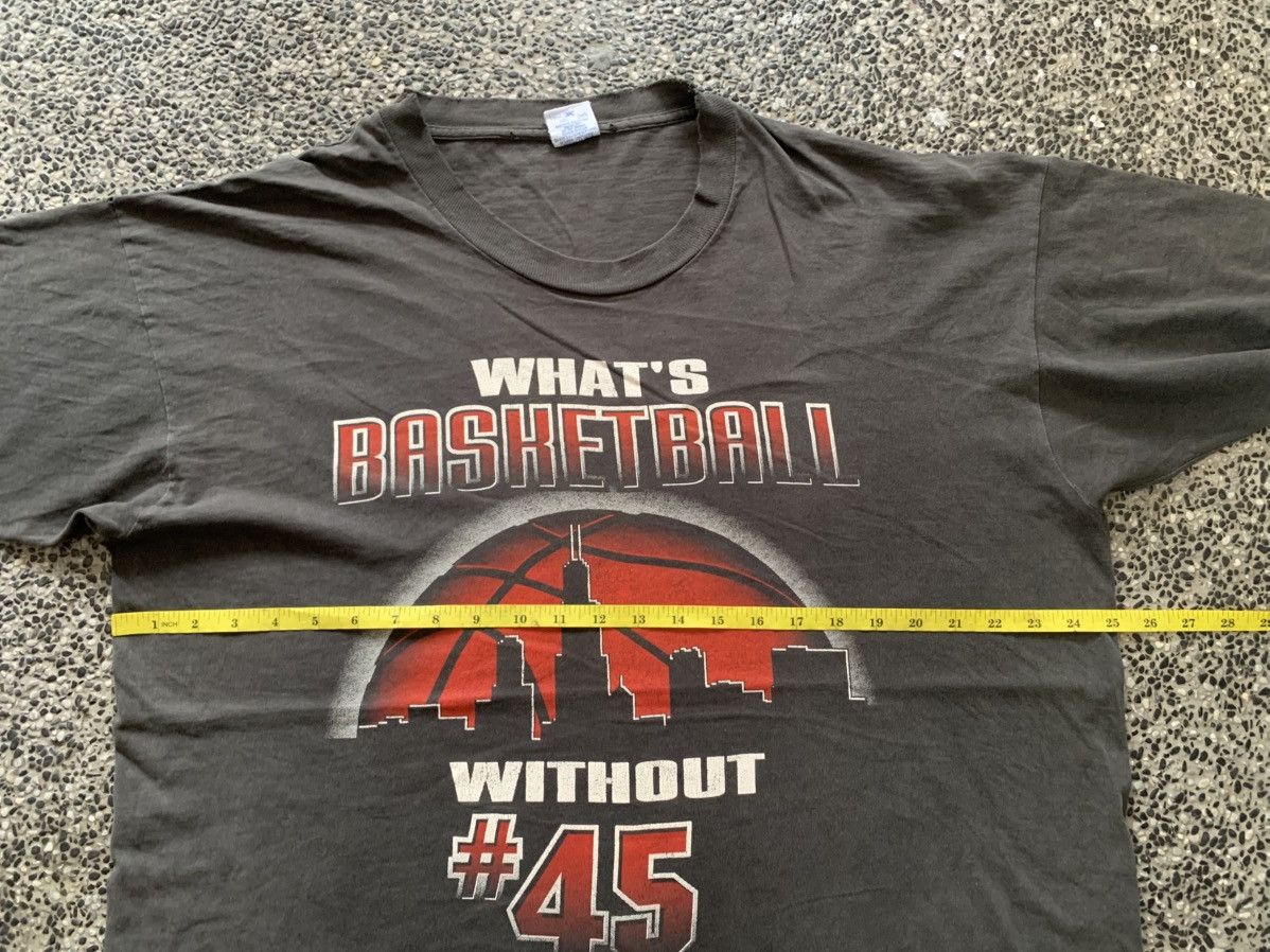 NBA × Salem Sportswear × Vintage Vintage 90s Whats Basketball Without #45 Jordan Bulls Tees Size US XL / EU 56 / 4 - 7 Thumbnail