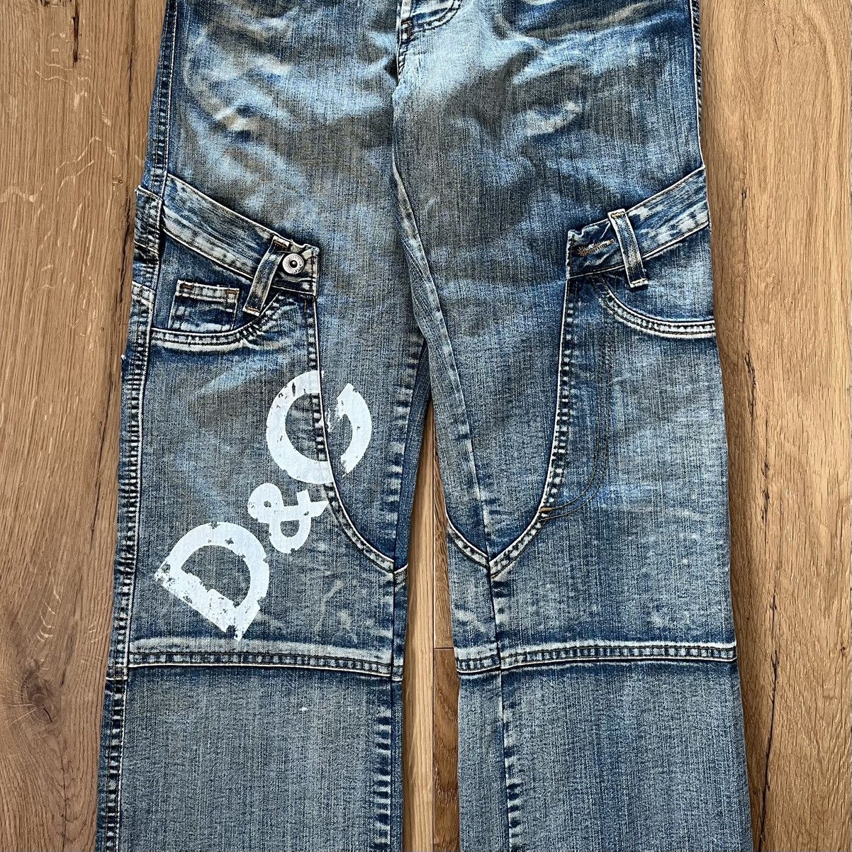 Dolce & Gabbana Dolce & Gabbana 2000s Reconstructed Cargo Jeans Size US 30 / EU 46 - 4 Thumbnail
