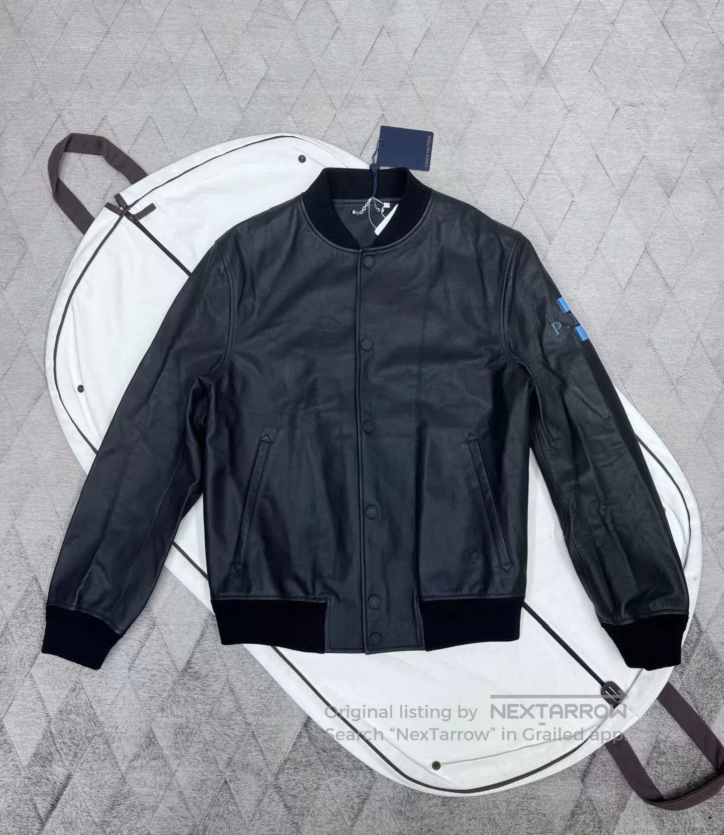 Louis Vuitton LV NBA Calf Leather Baseball Jacket. Size US L / EU 52-54 / 3 - 1 Thumbnail