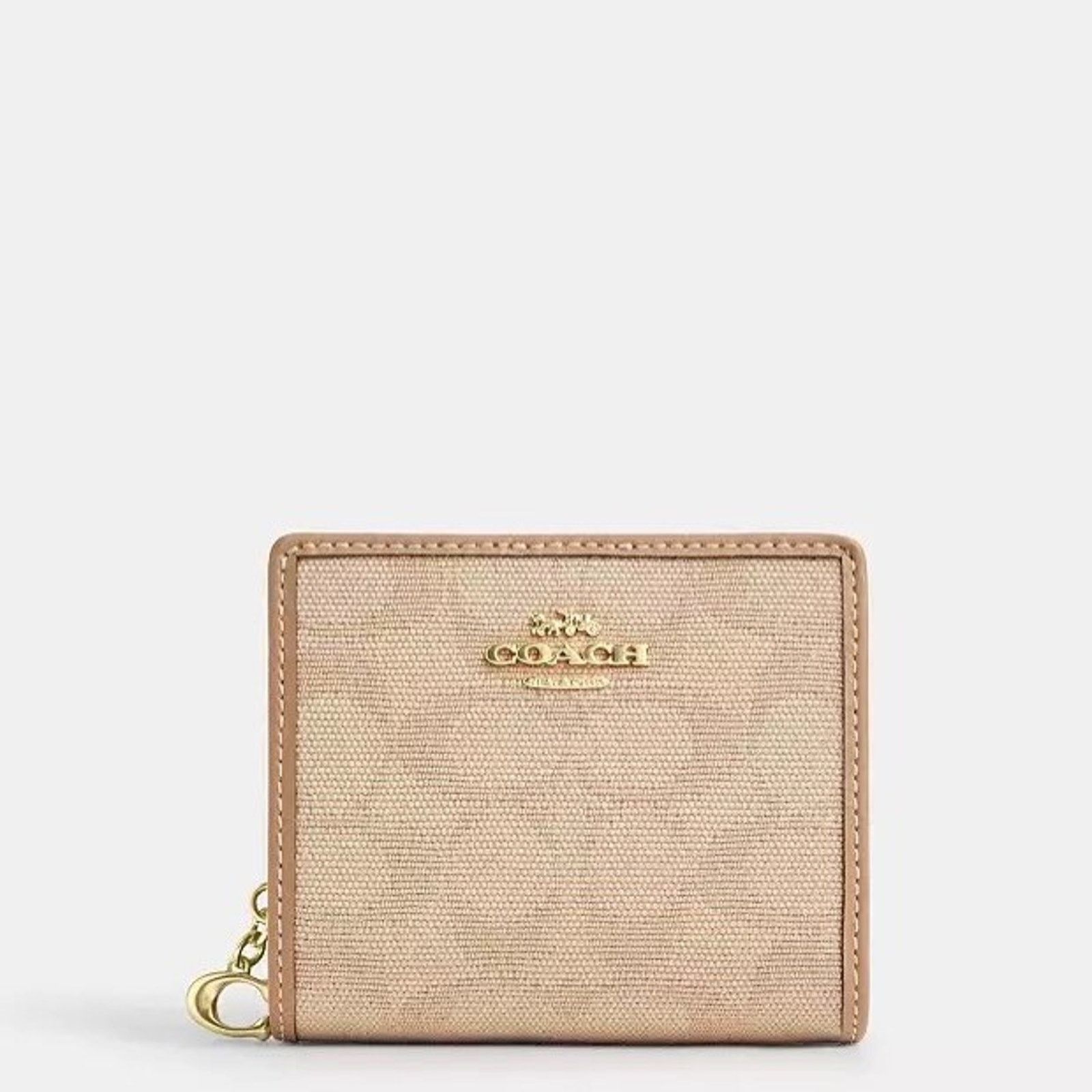 Coach NWT Coach Snap Wallet Canvas CAP12 Im/Dark Natural Multi Size ONE SIZE - 4 Thumbnail