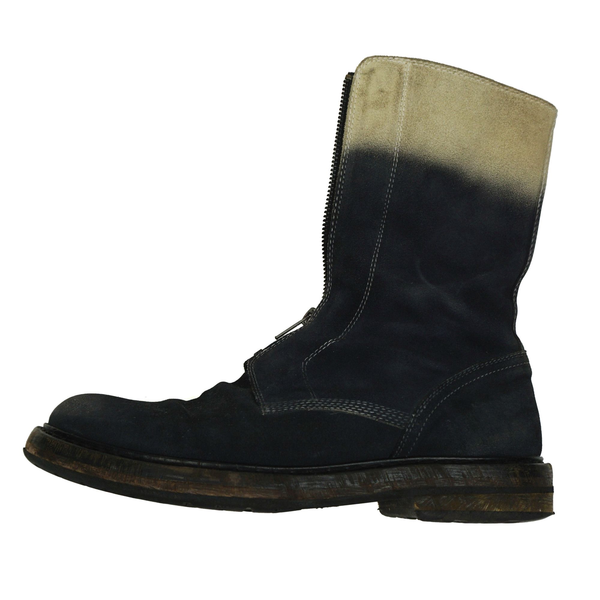 Ann Demeulemeester Ann Demeulemeester AW12 Double Zip Gradient Suede Boots Size US 9 / EU 42 - 3 Thumbnail