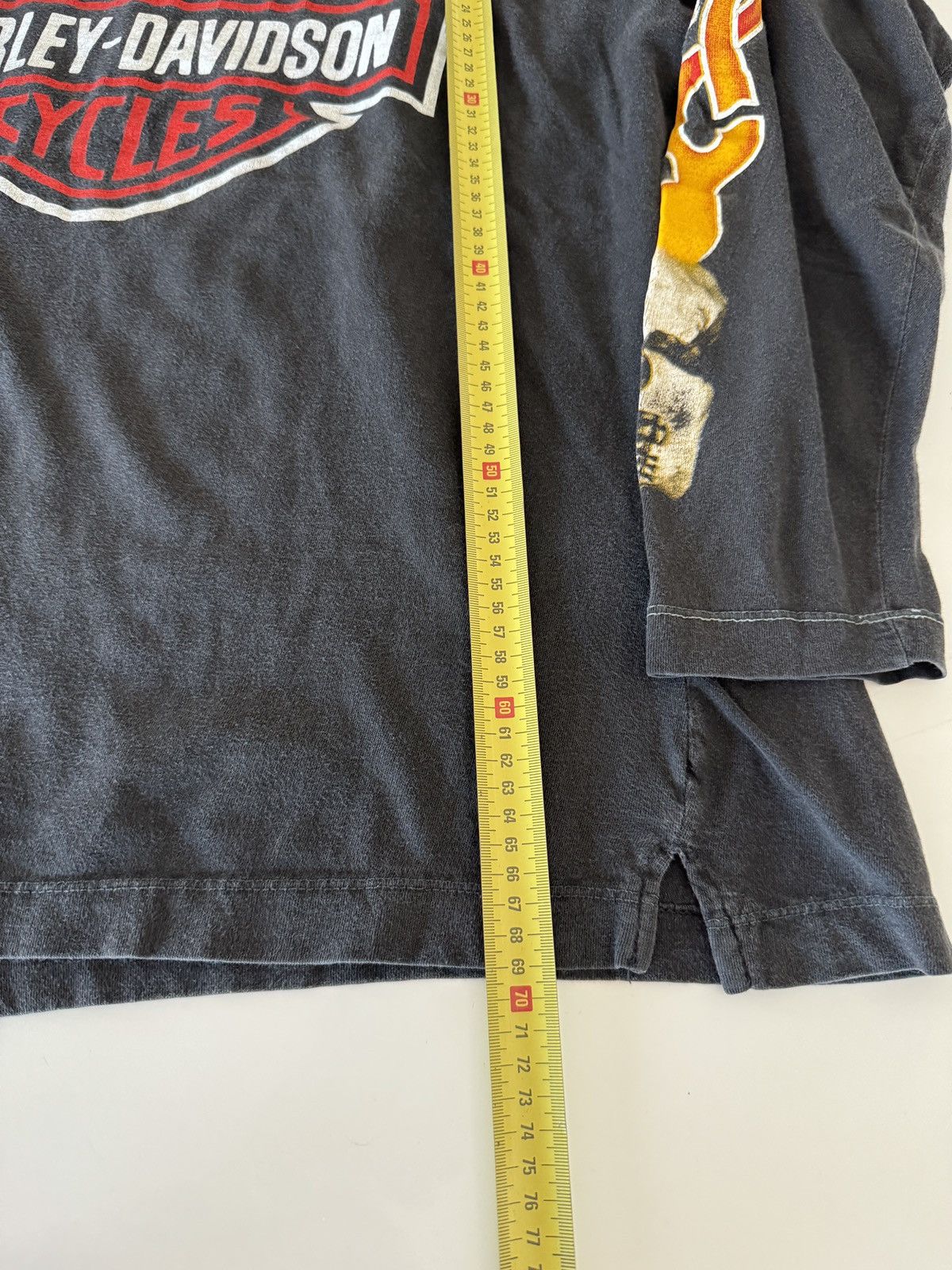 Harley Davidson *RARE* VINTAGE 90s 1990s HARLEY DAVIDSON SKULL FLAME FRANCE Size US XL / EU 56 / 4 - 7 Thumbnail