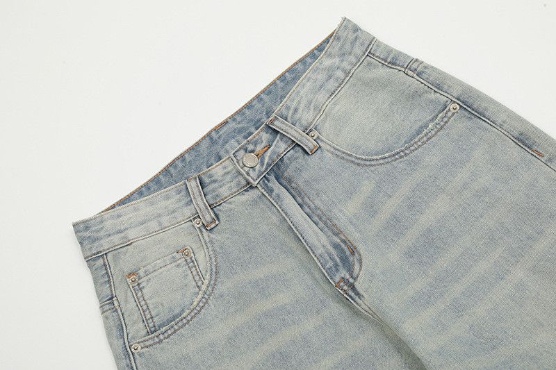Jean American retro washed blue straight-leg flared jeans for men Size US 32 / EU 48 - 3 Thumbnail